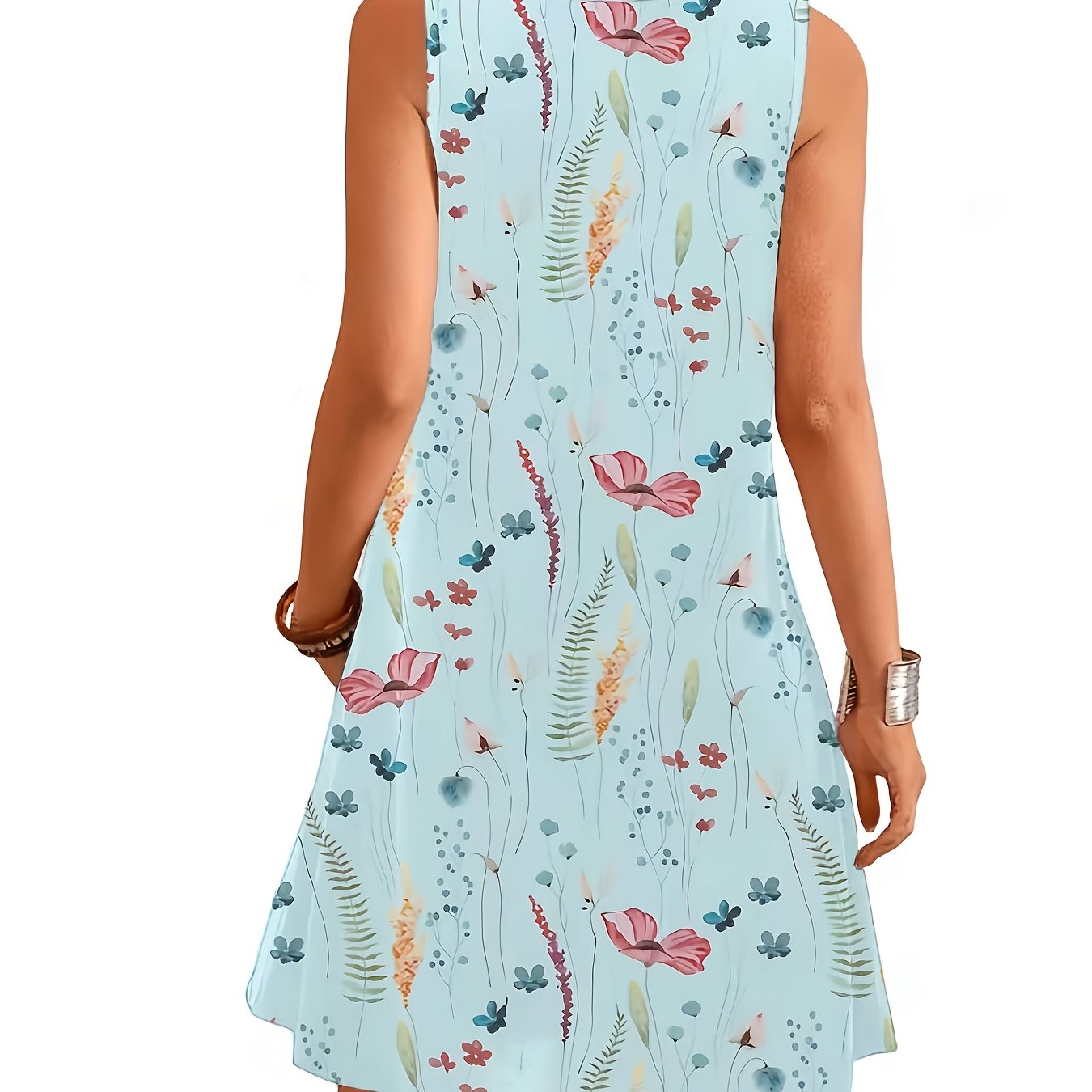 Image of Women's Summer Thin Tank Top-style Nightgown, High-end Feel, Cute Cartoon Ruffle Sleeveless Camisole Dress, Sleepwear And Loungewear