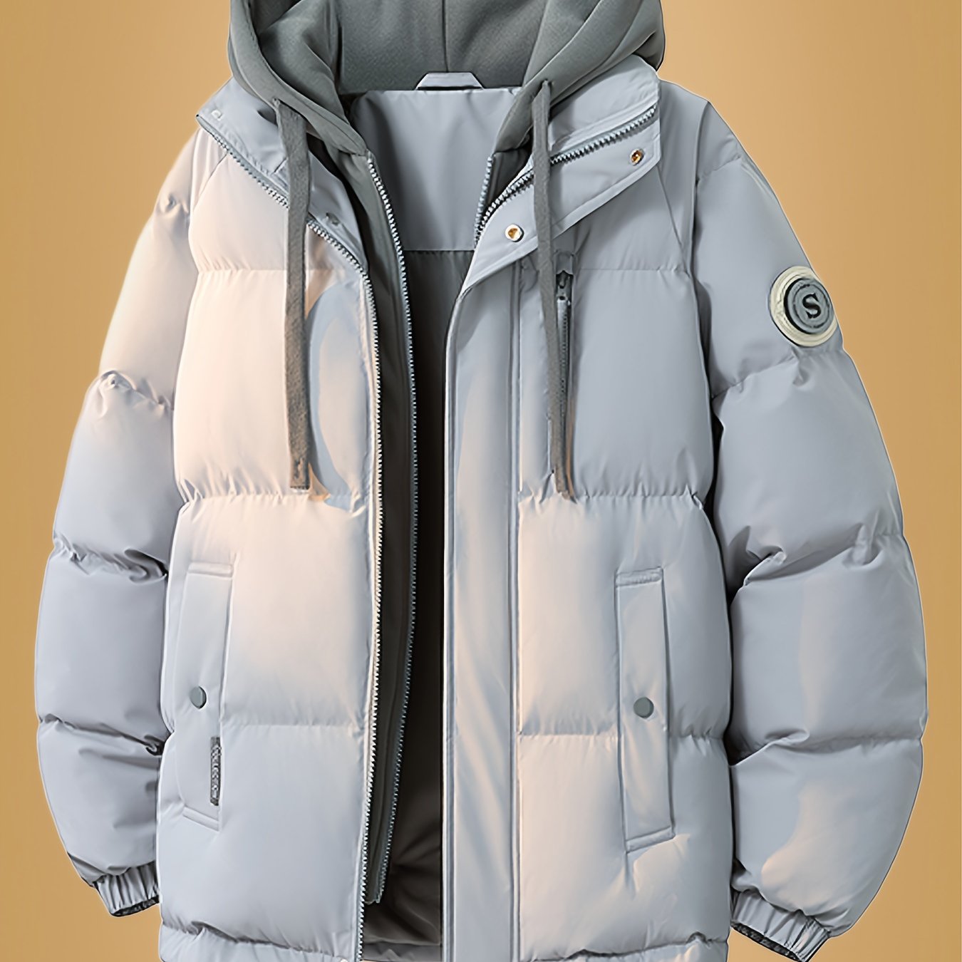 New Winter Coat With Two-piece Dopamine Hooded Padded Jacket