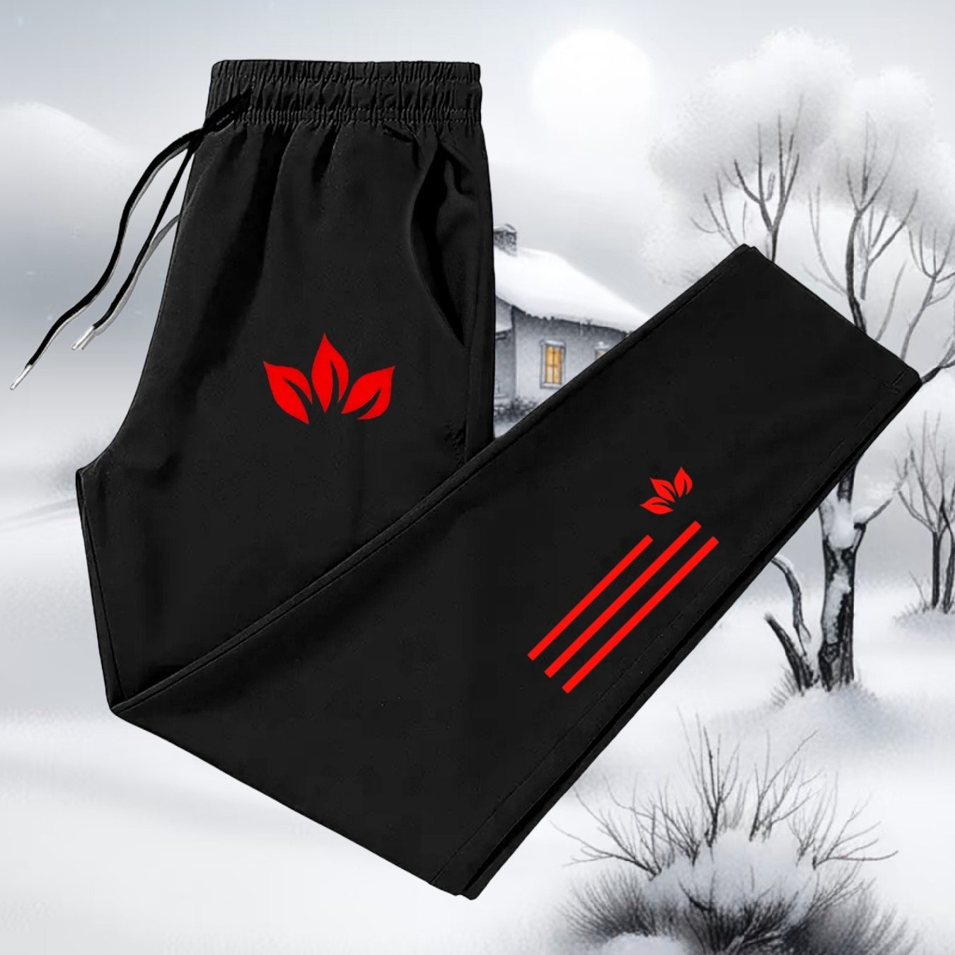 TEMU Essential For The Golf Course! Men's Stretch Drawstring Elastic Waist Long Pants, Perfect For Outdoor Casual Sports, Men's Long Pants, Casual