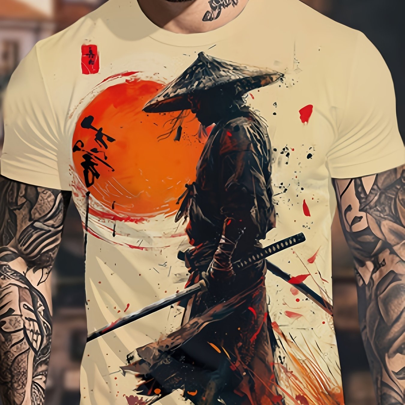 TEMU Men's Novelty T-shirt With 3d Print Design, Made From Soft And Comfortable Knitted Fabric, Featuring A Regular Round Neck And Short Sleeves,