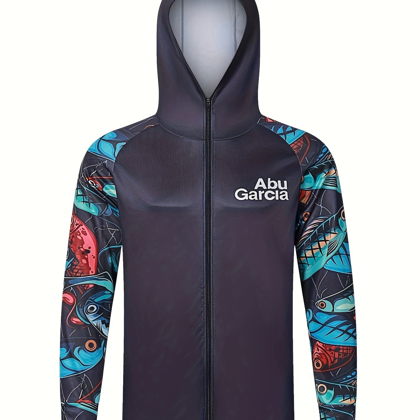 Men's Raglan Sleeve Fish Pattern Jacket Anti uv Sunscreen - Temu Canada