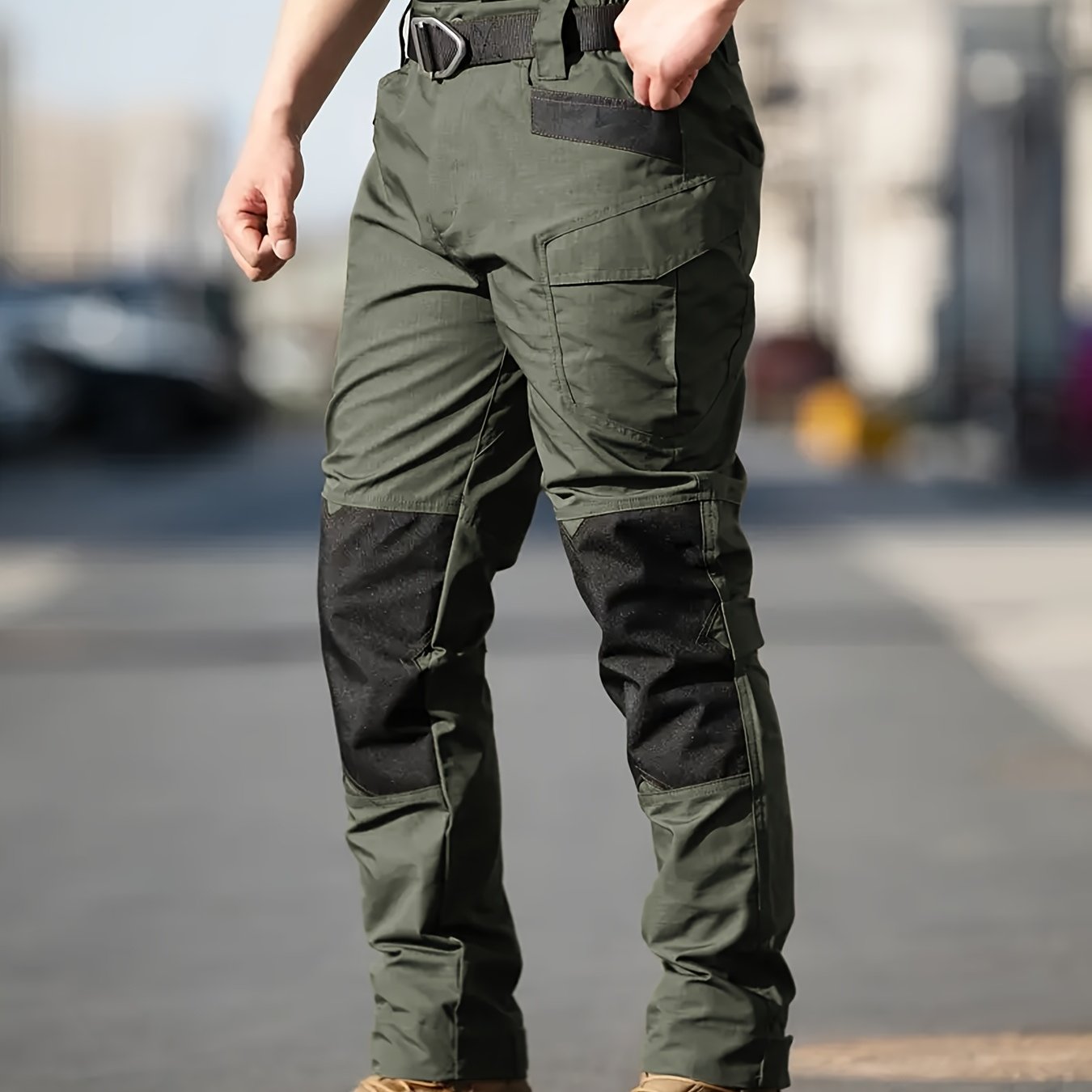 E-shop Taktische Herren Cargo Hose mit verschiedenen , farbblockiertem Design, aus mikro-elastischem, reißfestem und strapazierfähigem Stoff, ideal für