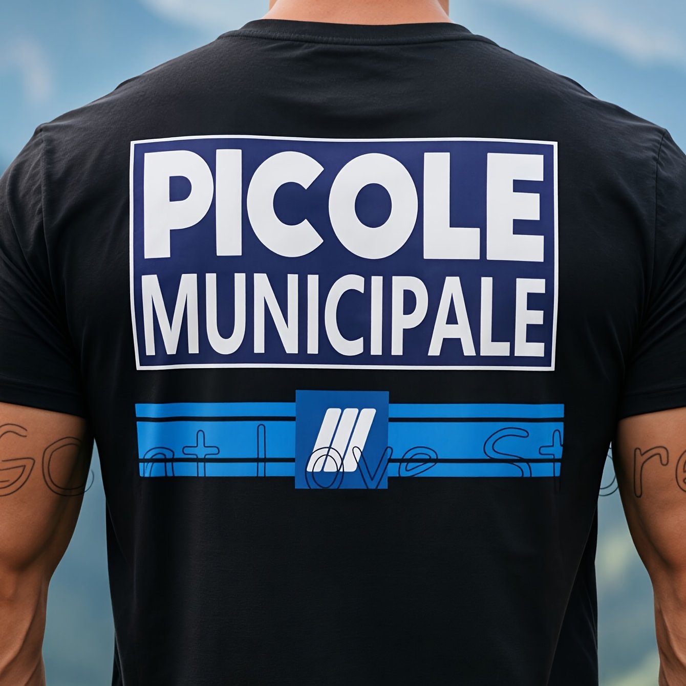 TEMU T-shirt Homme Imprimé Arrière - Design Qehaqgw - Coupe Standard Streetwear Haut Vêtement de Loisirs Extérieur, T-shirt Respirant