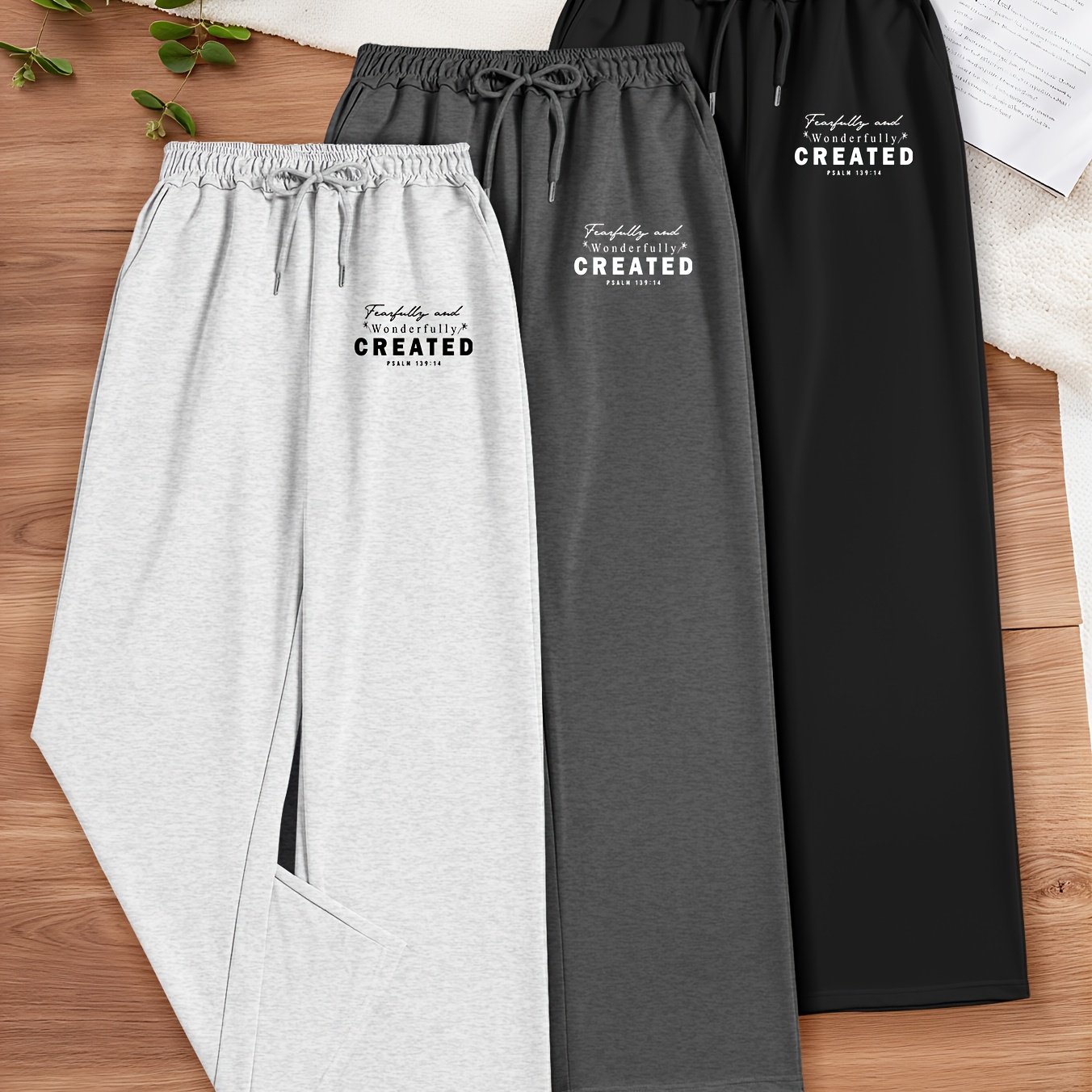 TEMU Seasonal ; Christmas, Cyber Monday, New Year, Commuting, Casual Yet Suitable, Everyday Attire, Women's Trousers - Women's Trousers - Women's
