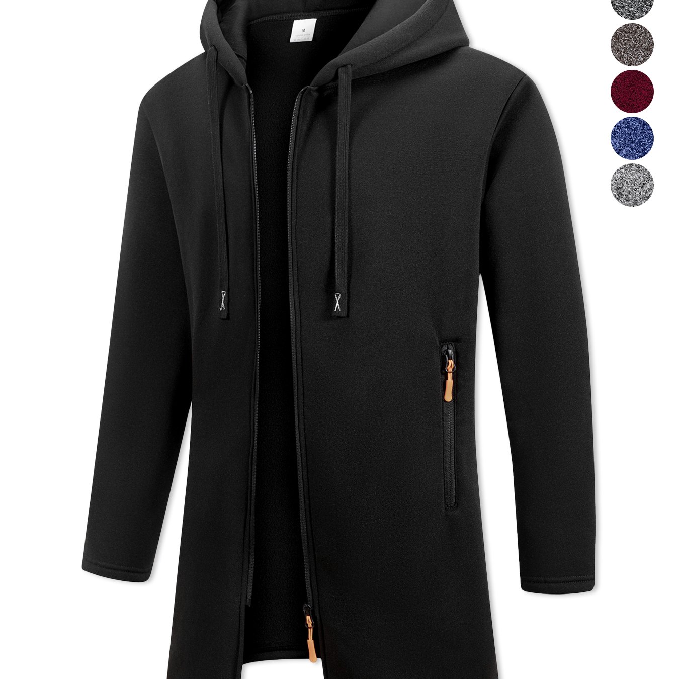 TEMU 1pc - Men's Fashion Casual Windbreaker, Autumn And Winter Men's Windbreaker, Casual Outdoor With Zipper Pockets, Autumn And Winter Solid Color