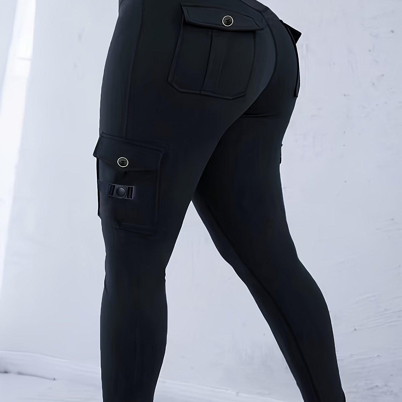 E-shop Damen Freizeithose, Damen Frühlings- und Herbsthose, eng anliegende und schlanke kleine Hose, Hose mit Aufklebe-