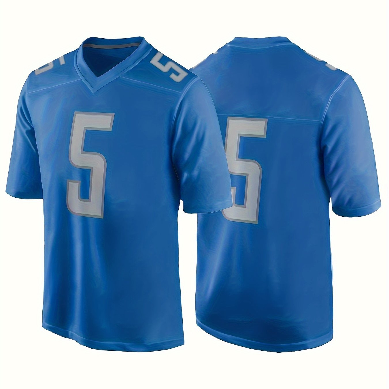 mens 5 american football jersey v neck short sleeve breathable jersey tops for game day outdoor clothing
