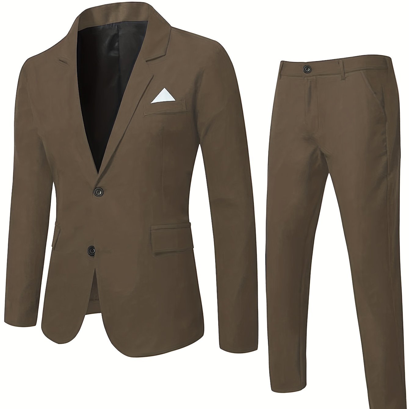 Conjunto Formal 2 Piezas Chaqueta Traje Dos Botones - Temu