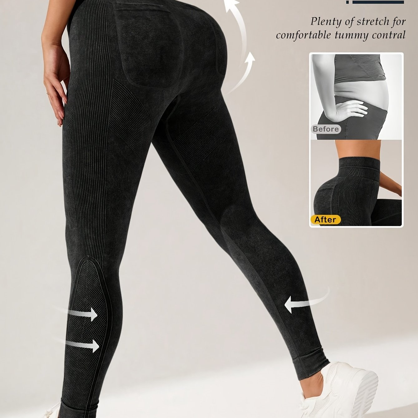 TEMU Solid Color Colored Seamless S Tight Pants With Soft Fabric And Unique , To Carry Mobile Phones And Other Items. Lt Is The For,,, And S