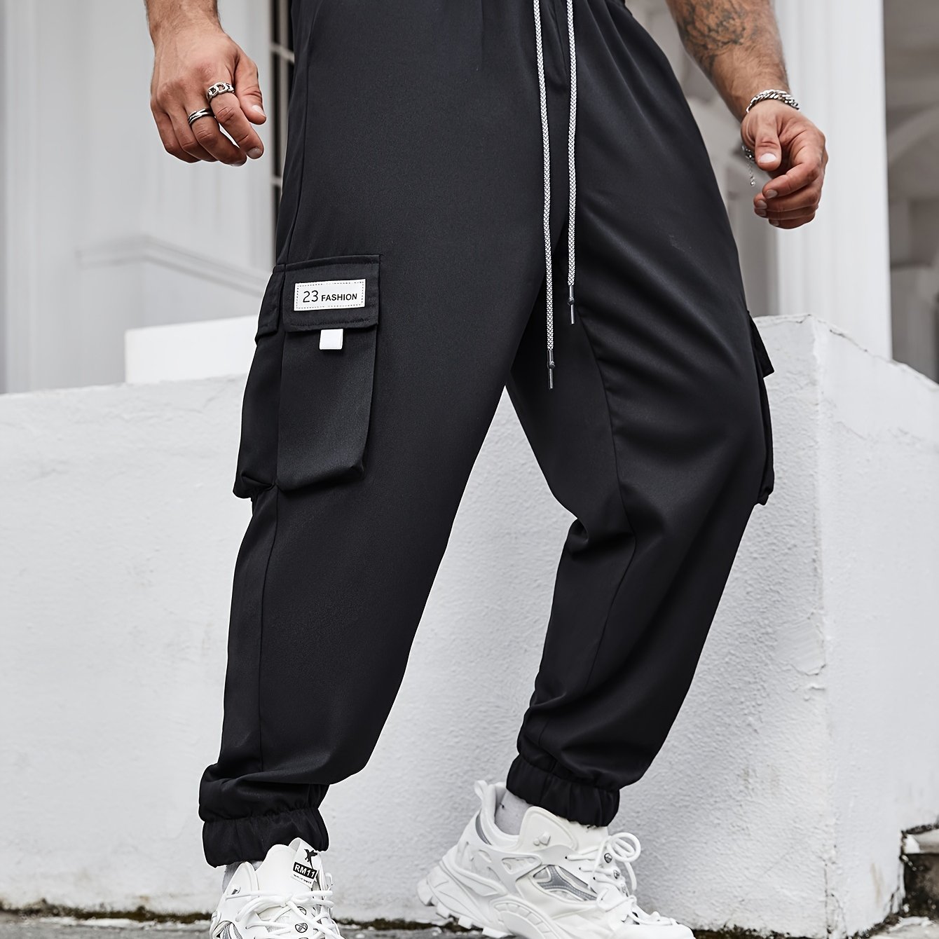 Plus Size Men's Cargo Trousers Comfy Trendy Cargo Pants - Temu