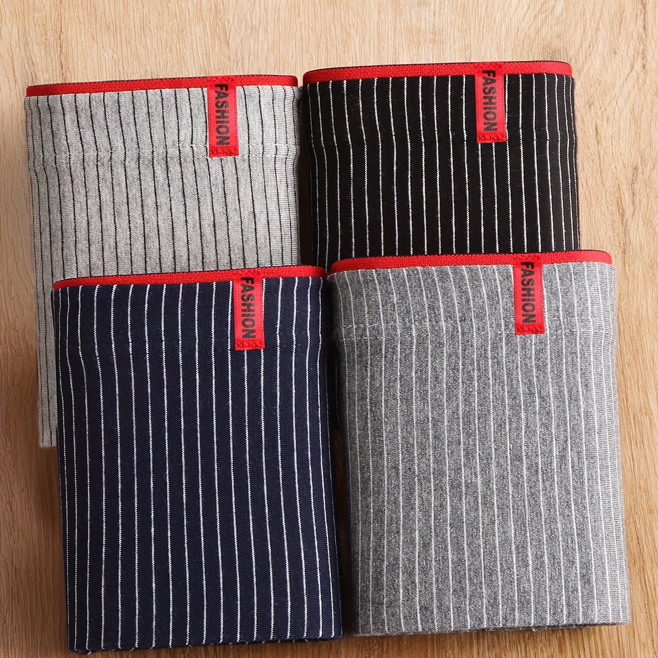 TEMU Pack De 4 Calzoncillos Para Hombre, Boxers Ajustados Casuales, Transpirables Y Cómodos, Ideales Para Deportes