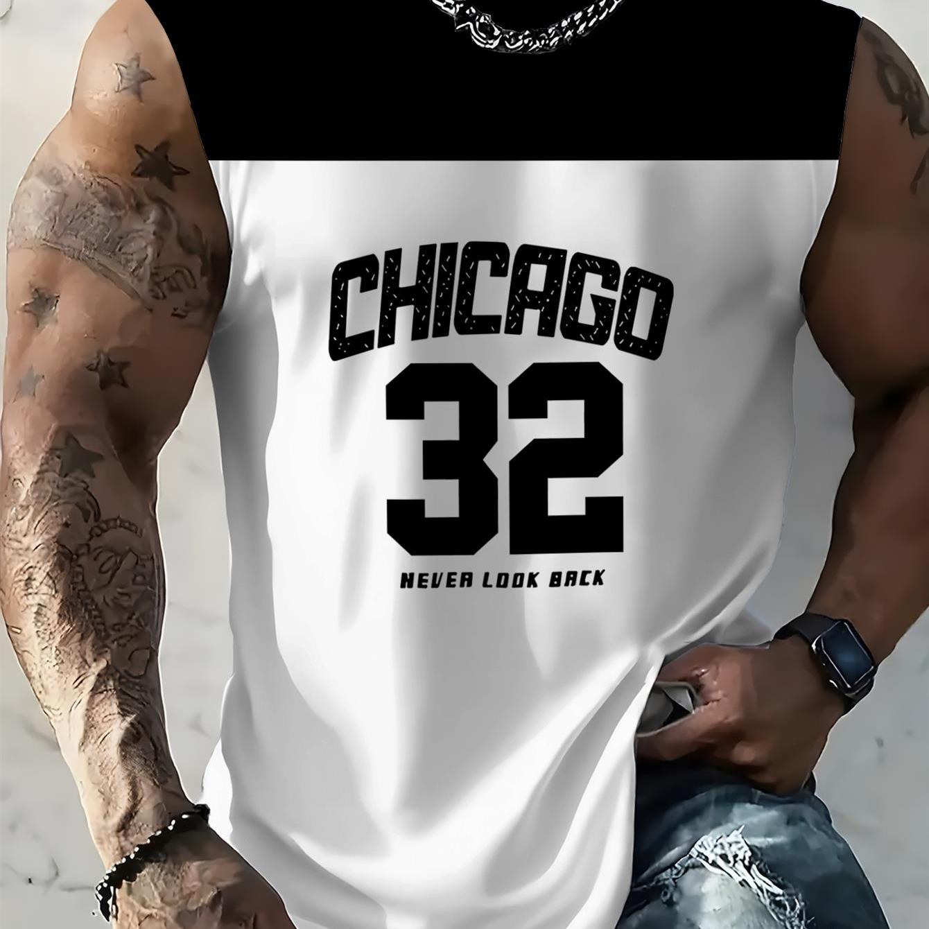 TEMU Men's Casual Vest, Suitable For Gym Workout, Fitness Training, Bodybuilding, Running, And Casual Wear - Printed Design - Not Textured