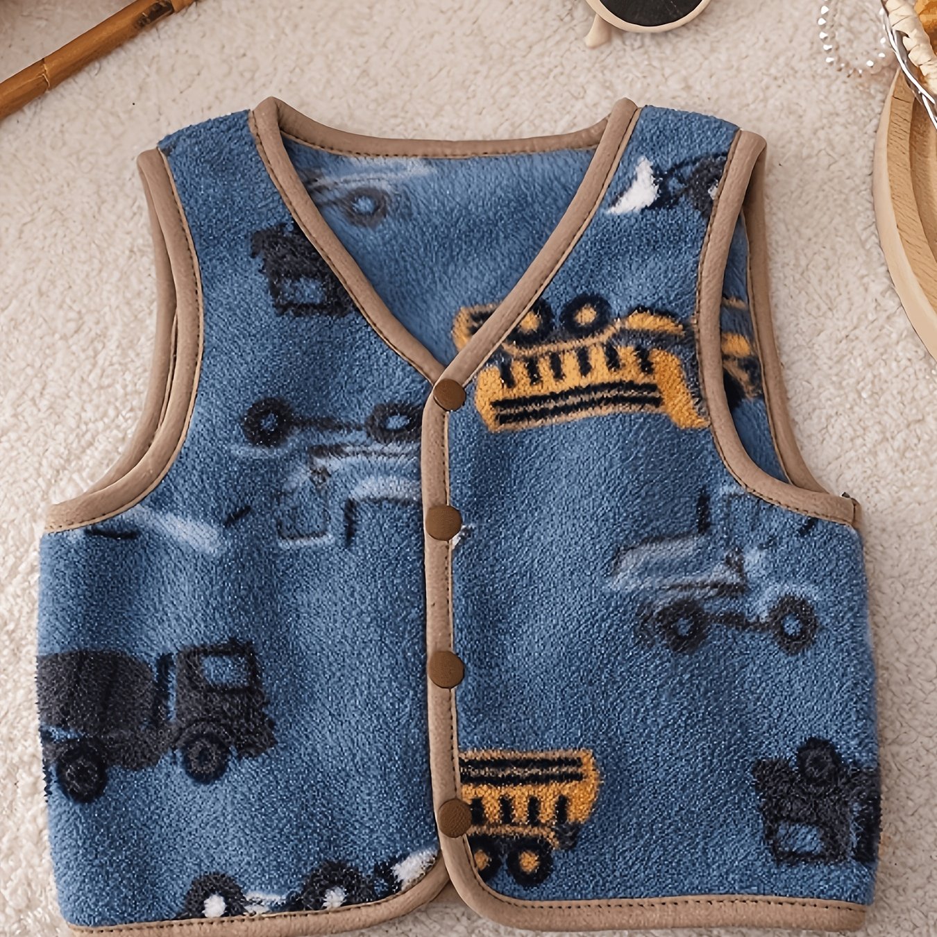 Image of Autumn/winter Double-sided Warm Vest With Straps, Worn Inside Or Outside, Fashionable Print, Suitable For Outdoor Sports