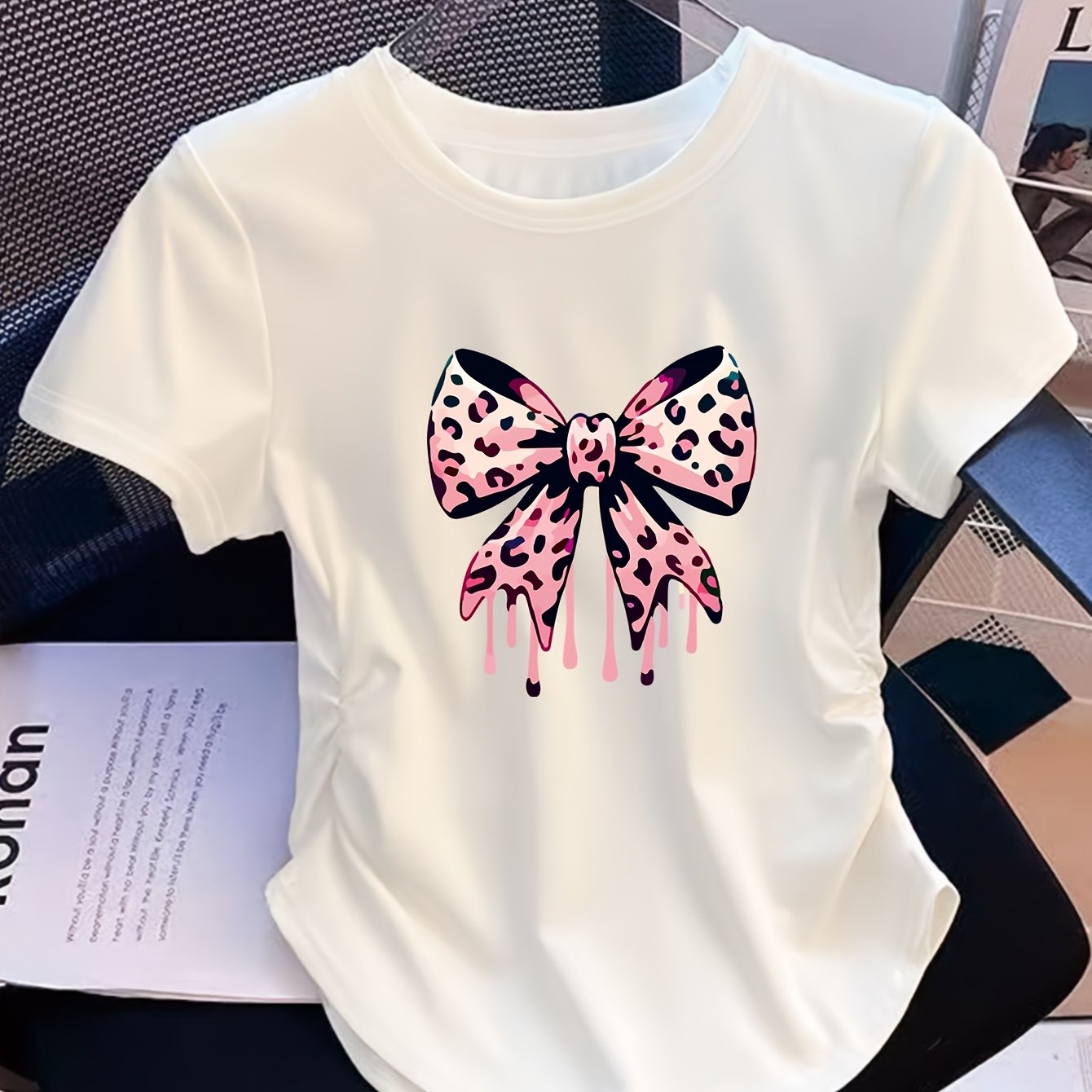 TEMU Newly Women's Top With A High-waist Design That Cinches The Waist For A Slimmer Figure. Elastic, Very Suitable For Casual Wear, And Features A