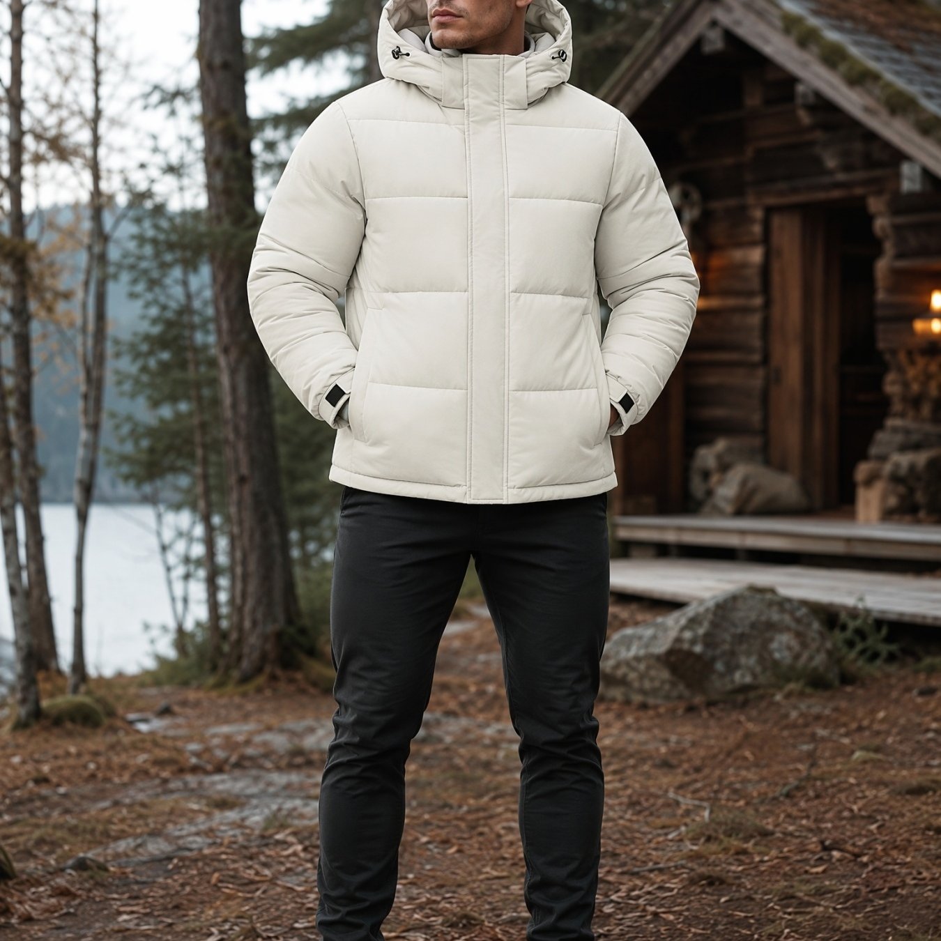 Men's Graphene Uniform Short Jacket for Winter