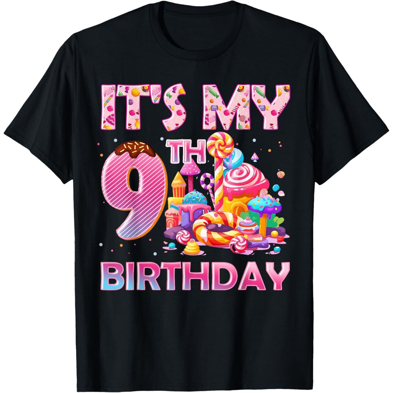 TEMU My 9th Birthday 9 Years Old T-shirt For Boys Soft Fabric, Breathable, Comfortable Short Sleeve Tees Boys Shirts Boy Girl Best Gift