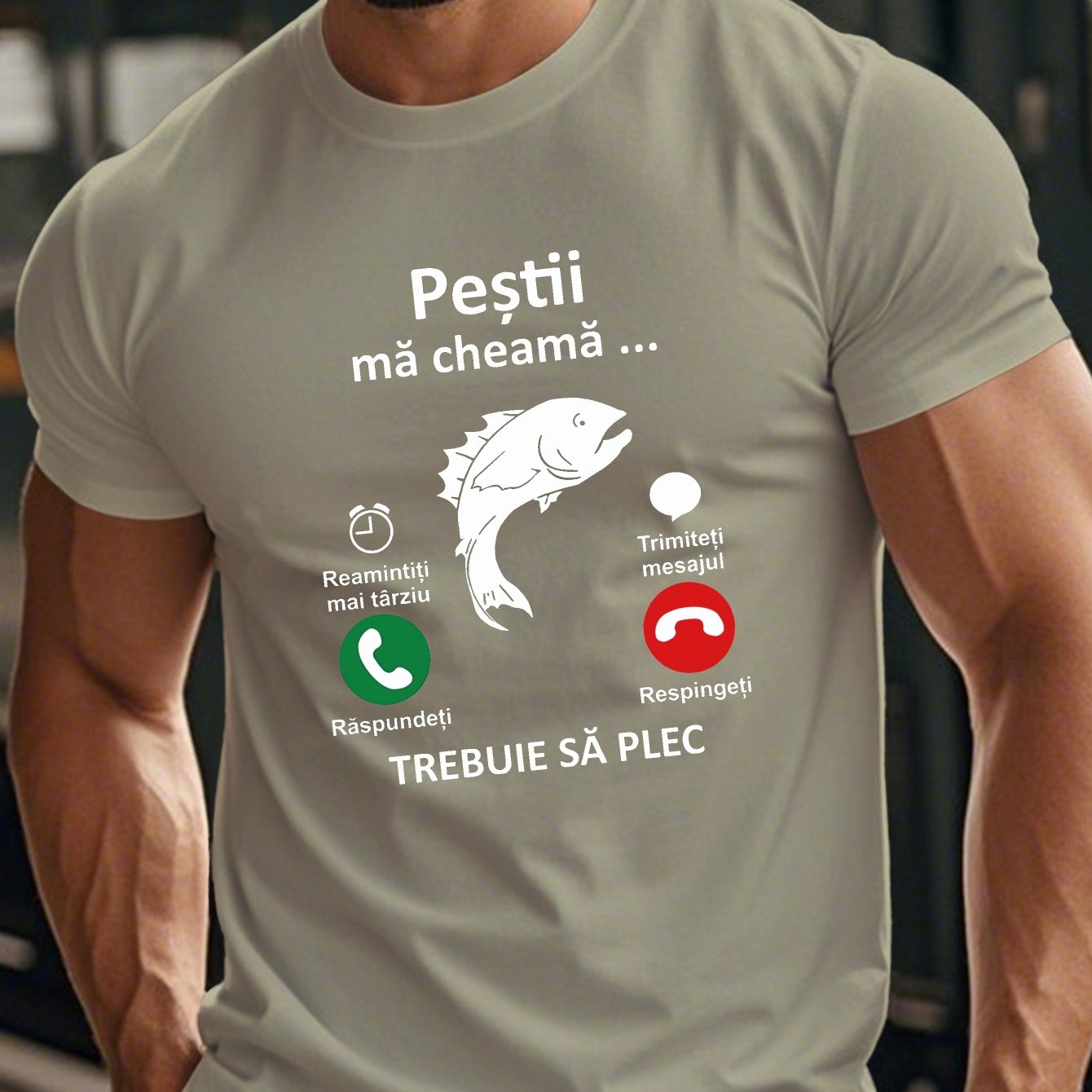 TEMU Funny Romanian Men's Short Sleeve T-shirt Summer T-shirt Top