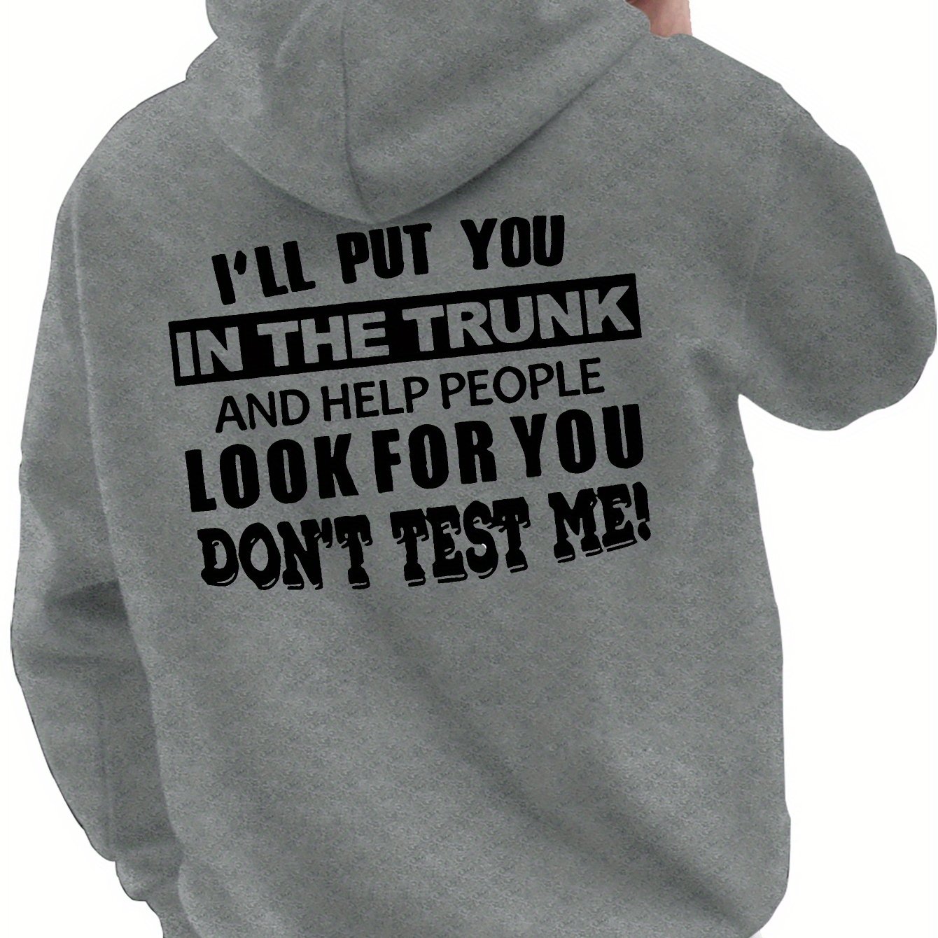 TEMU Search For Size New Fashionable Fall And Winter Back-printed Hoodies And Drawstring Hoodies, Suitable For Casual And Everyday Wear, Making Them