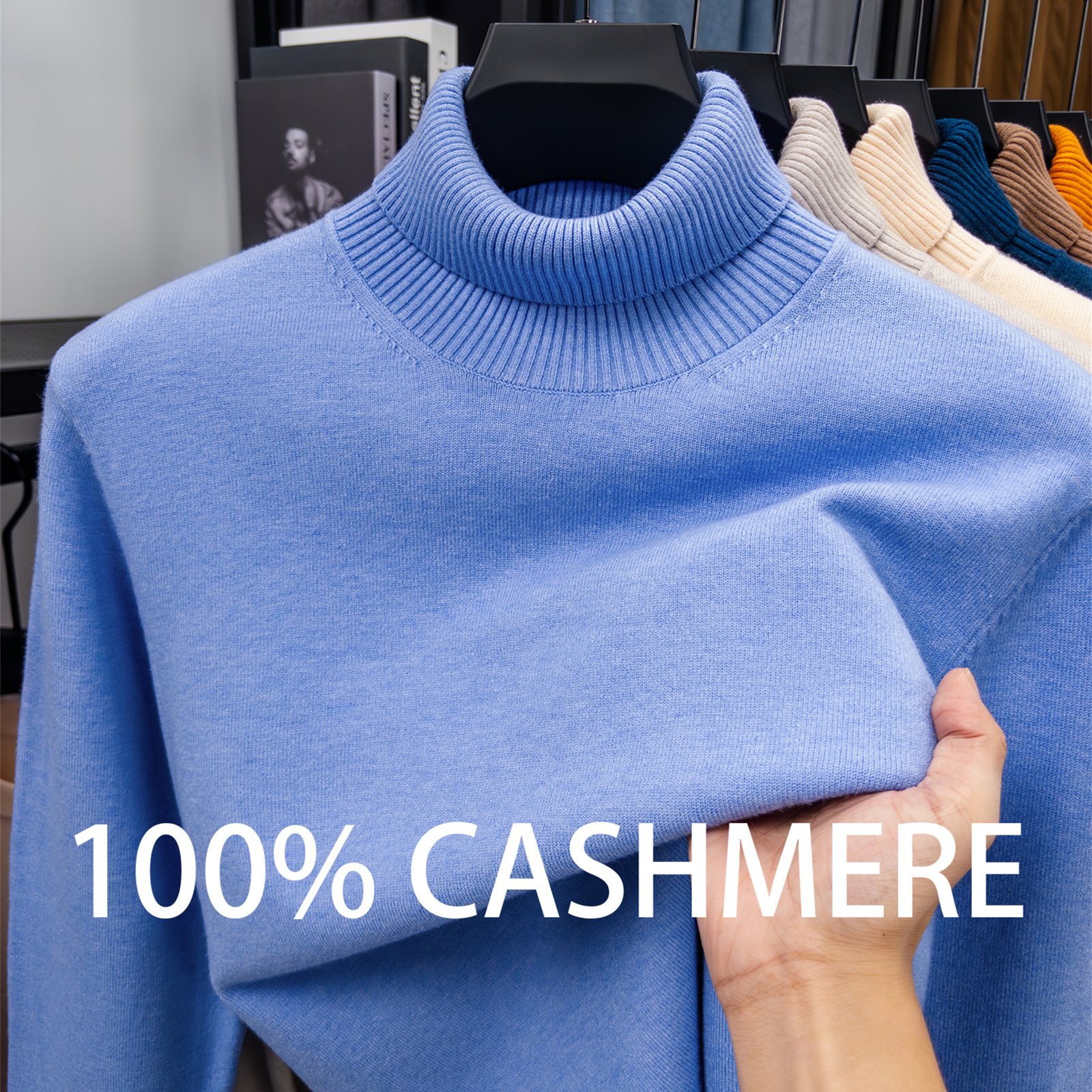 TEMU Zbzp Autumn/winter Knitted Textured Solid Color Sweater, Basic Knitwear, Men's Fashion Long-sleeve Knit Sweater Dwda