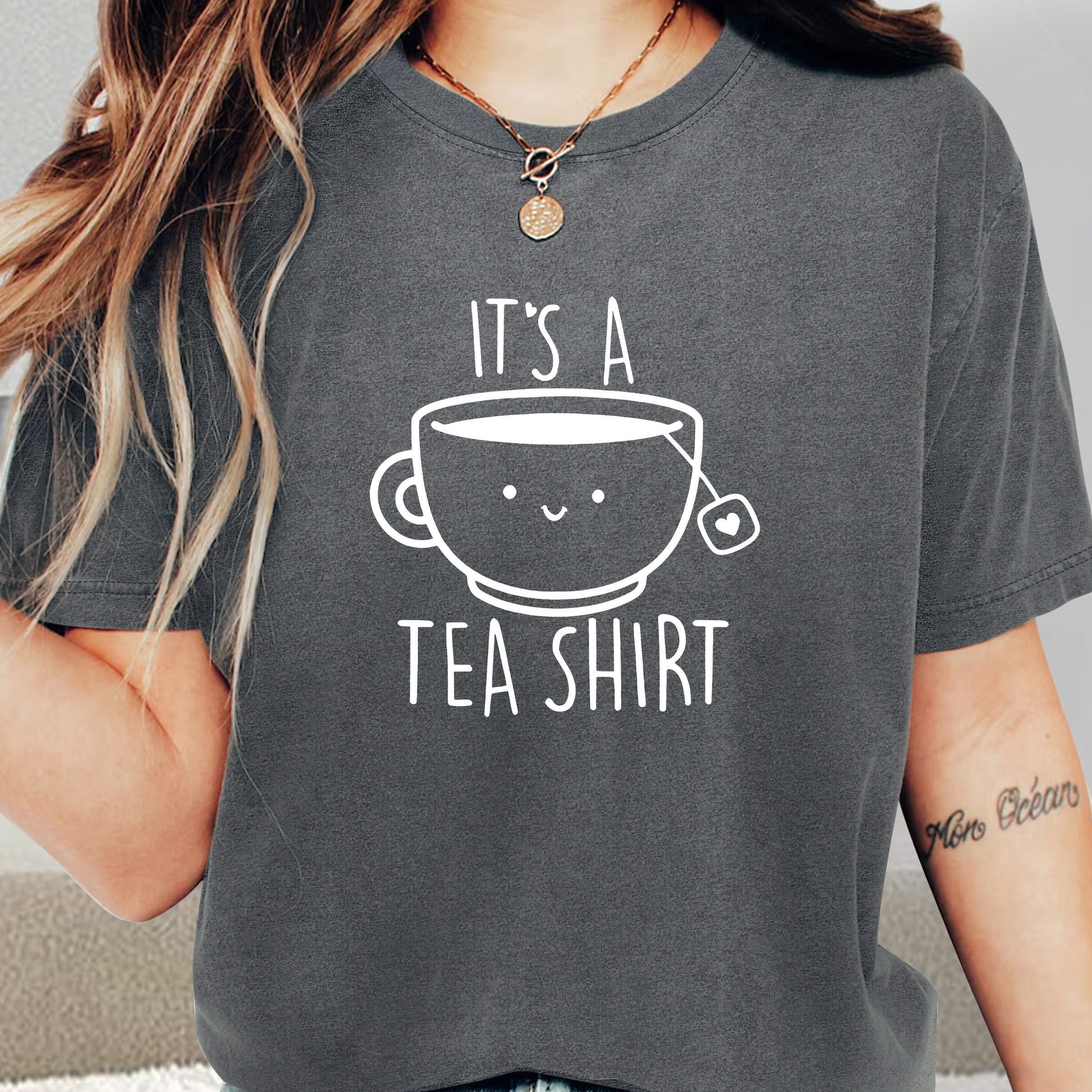 TEMU A English Print Fashionable Retro Style Women's Summer Casual Sports Style Neck Short Sleeve T-shirt Dark Gray S-xx