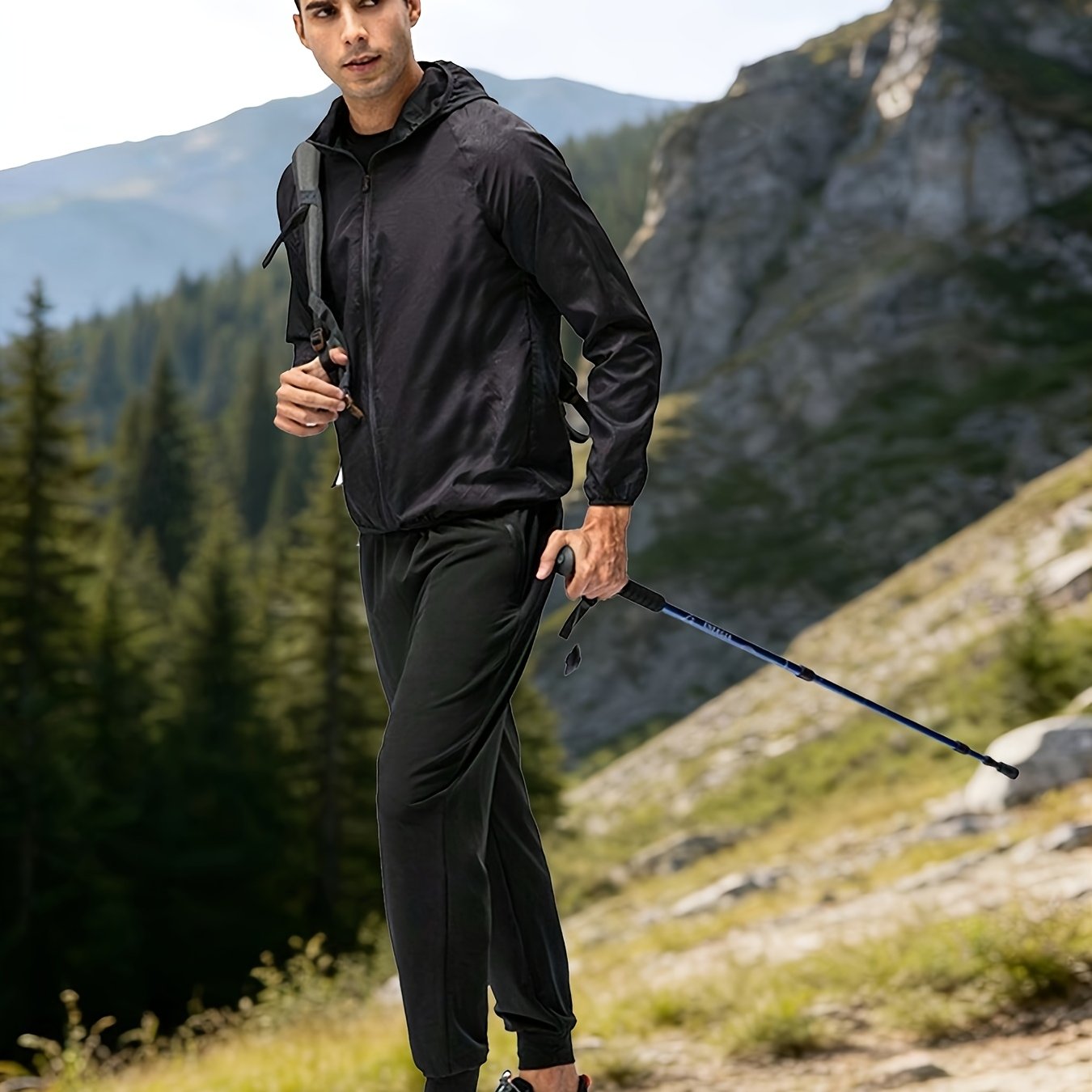 TEMU Men's Hiking Jackets, Skin Clothing, Men's Camping Hunting Apparel, Outdoor Sports Jackets