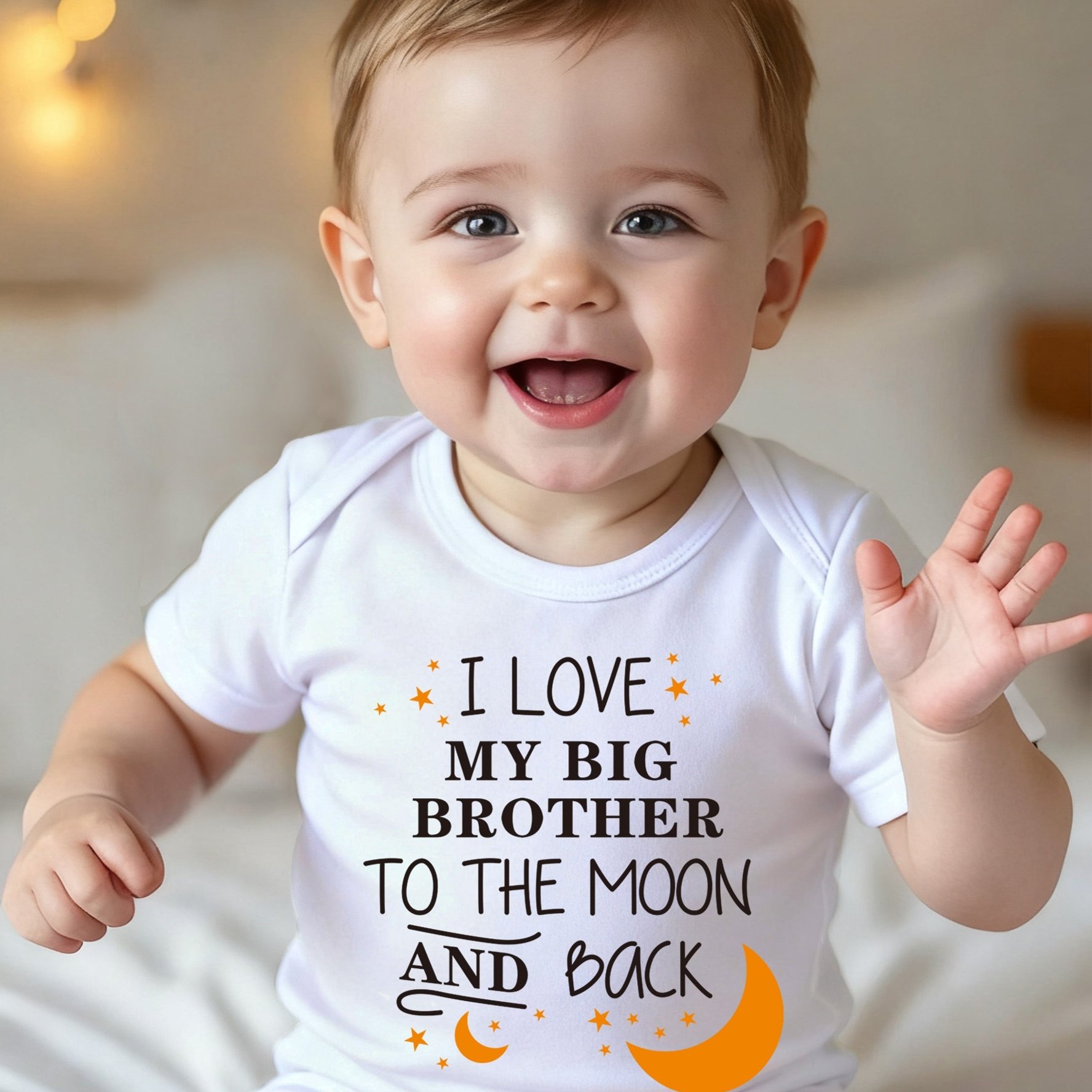 I Love And Back Baby Crawling Suit Short-sleeved Summer Newborn Jumpsuit Pregnancy Gift, For Outdoor