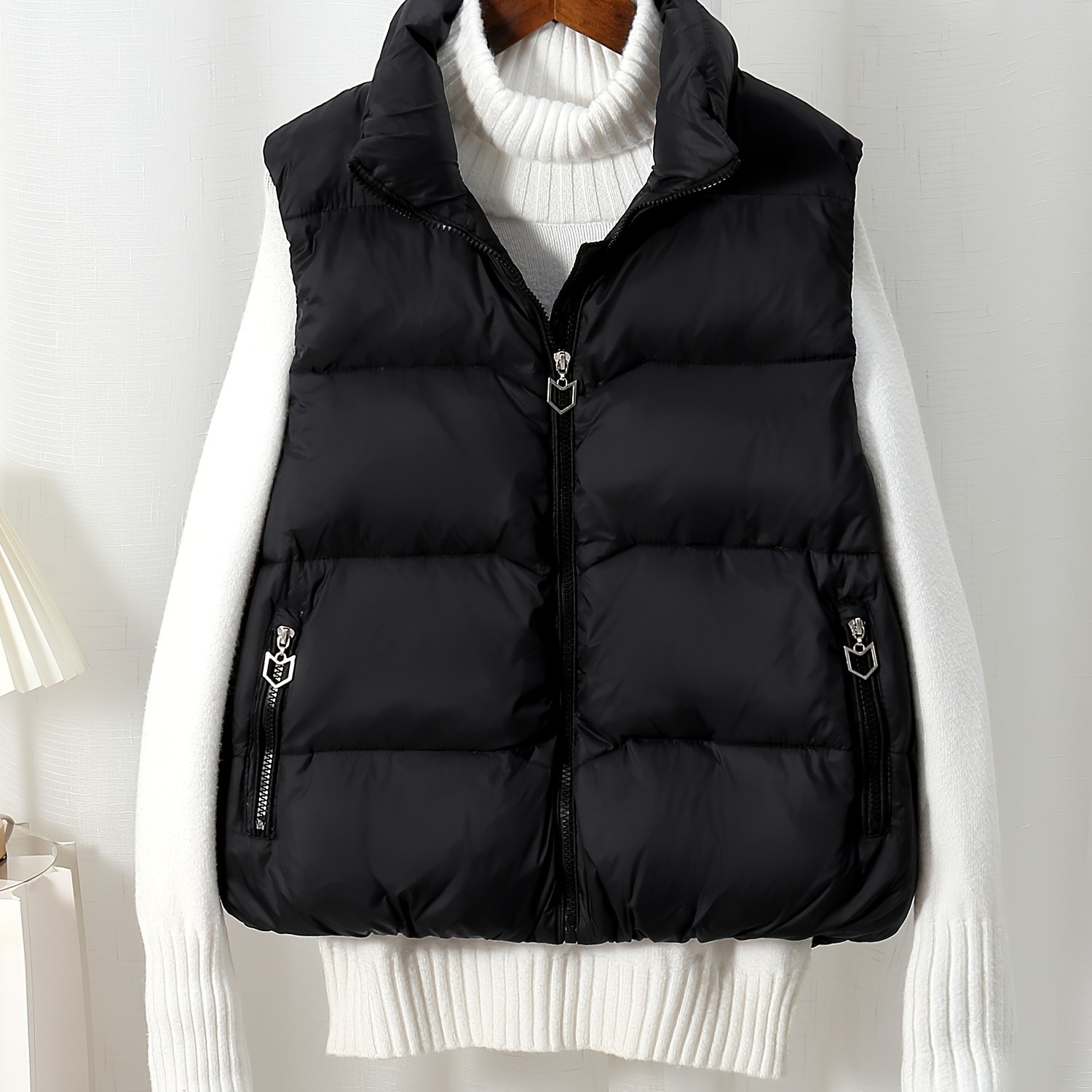 TEMU Autumn Winter Women's Vest Thick Warm Outerwear Vest