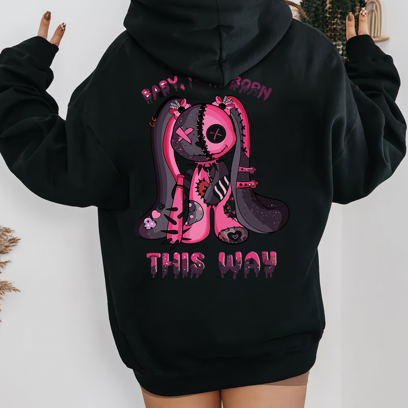 TEMU A Stylish And Unique Graphic Hoodie For Women, Perfect For And Winter , Designed As A Sweatshirt