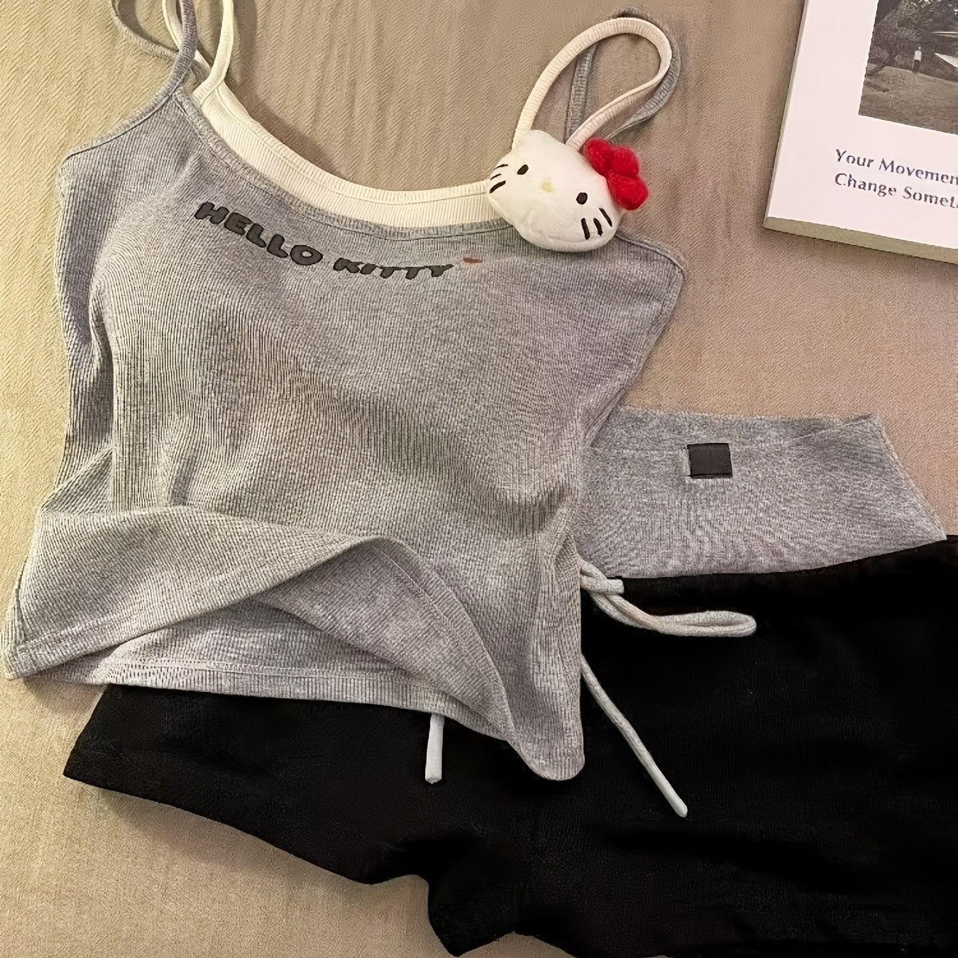 Women's Summer Pajama Set With A Two-piece Camisole, Featuring Chest Pads, A Vest, And Shorts For Home Use