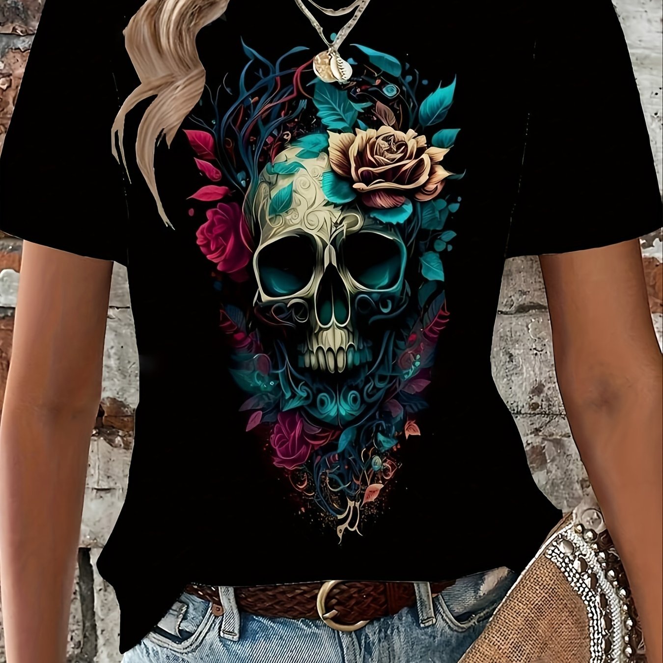 Black Casual Short T-shirt