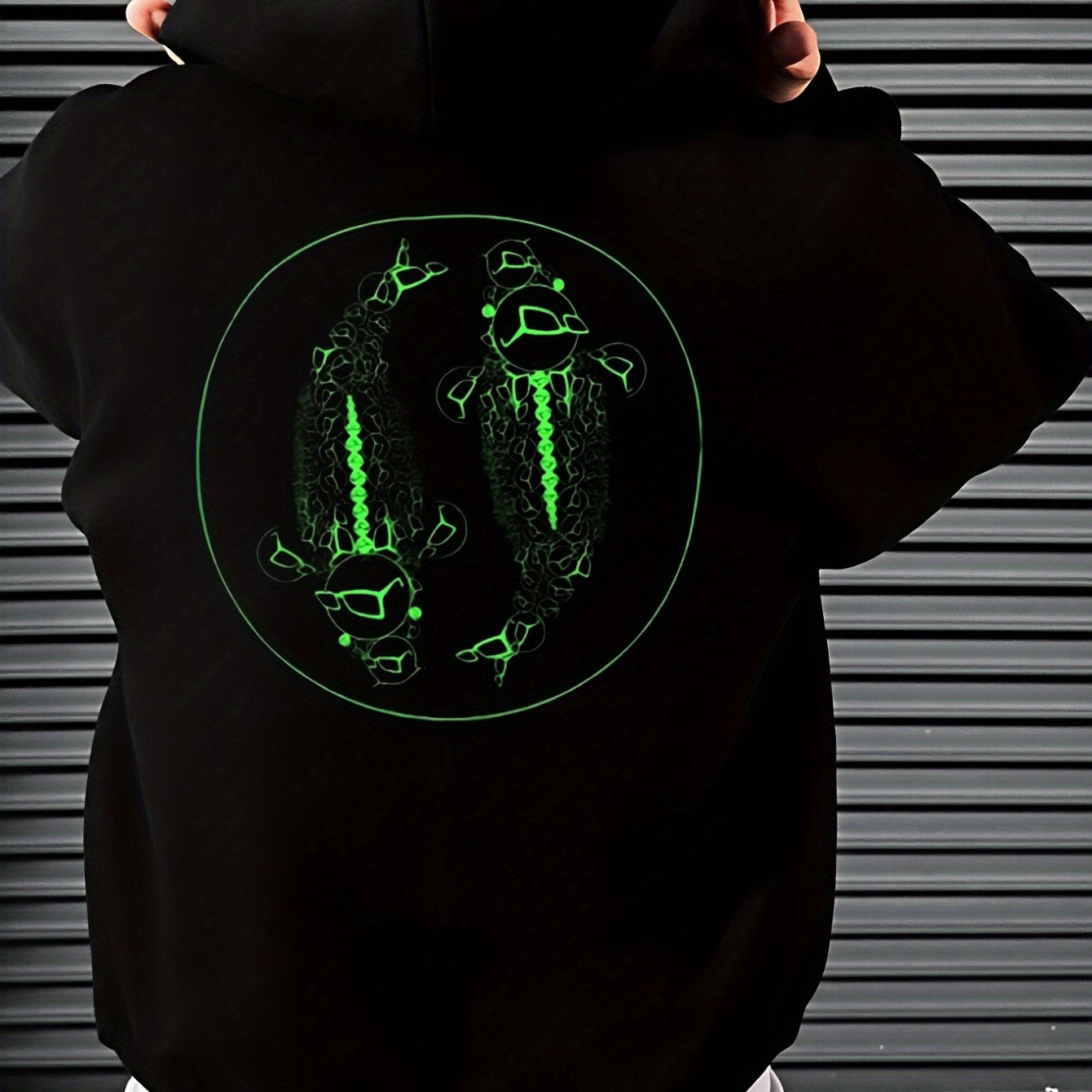 Image of Men's Korda Officially Licensed Carp Fishing Hoodie With Neon Print & Corduroy Logo, Corduroy Sweatshirt, Durable Pullover Hoodie Suitable For , Machine Washable, For