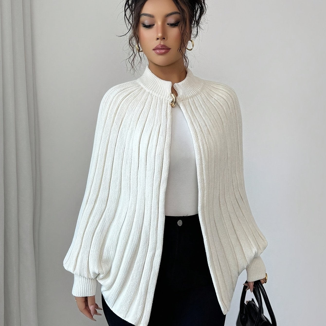 TEMU Fashionable Women' Color Cardigan
