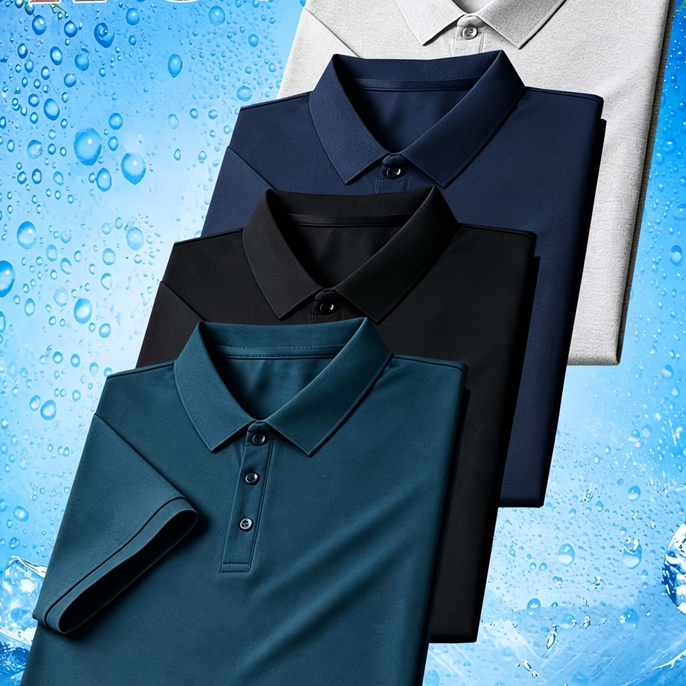 TEMU 4pcs Set, Men's, Women's, Couple's Large-sized Lapel For Shirts, Solid , Soft Knitted Fabric, Suitable For Summer Wear, Suitable For , Golf,