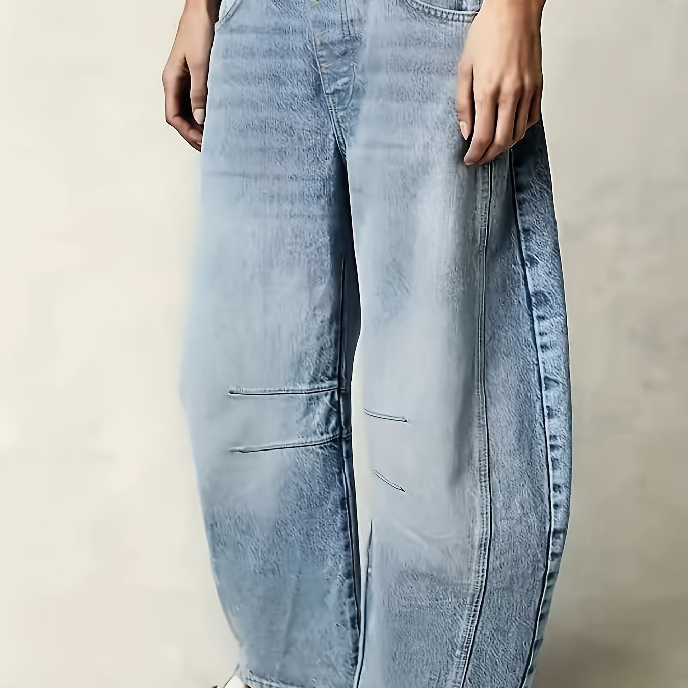 Stretch Loose Harem Wide-leg Jeans
