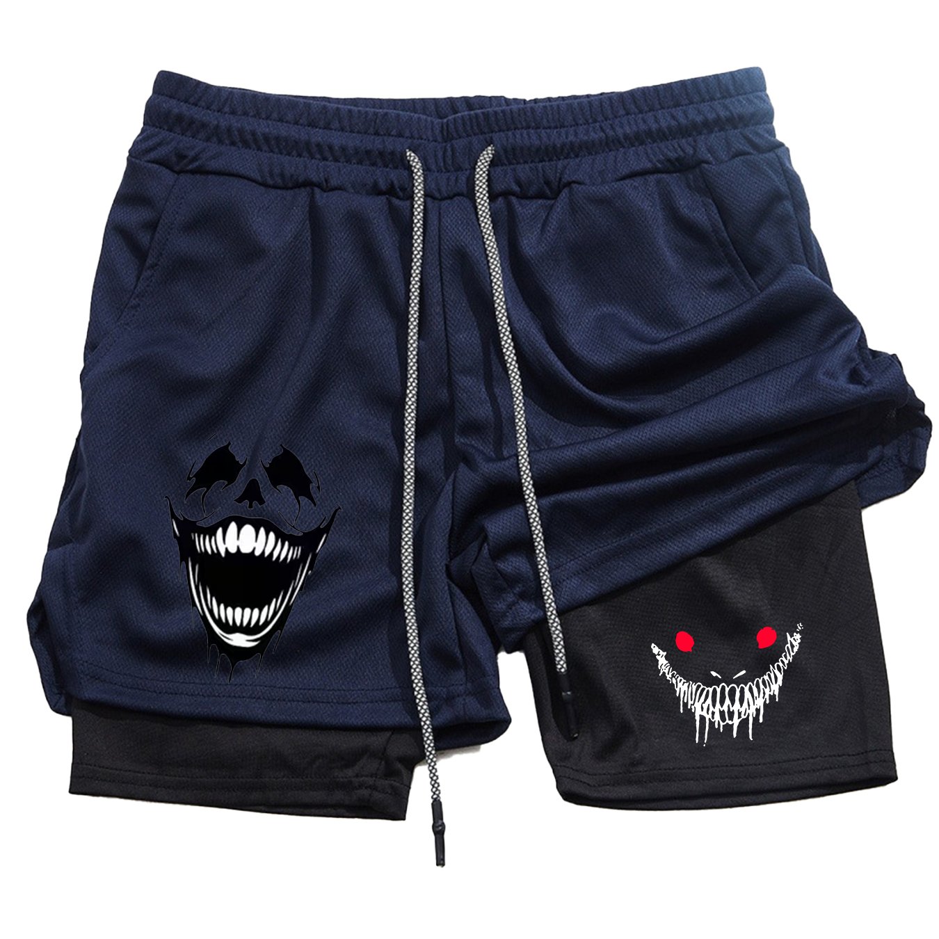 TEMU Men's Indoor/outdoor Running Quick-dry Breathable Training Double--in-one Shorts