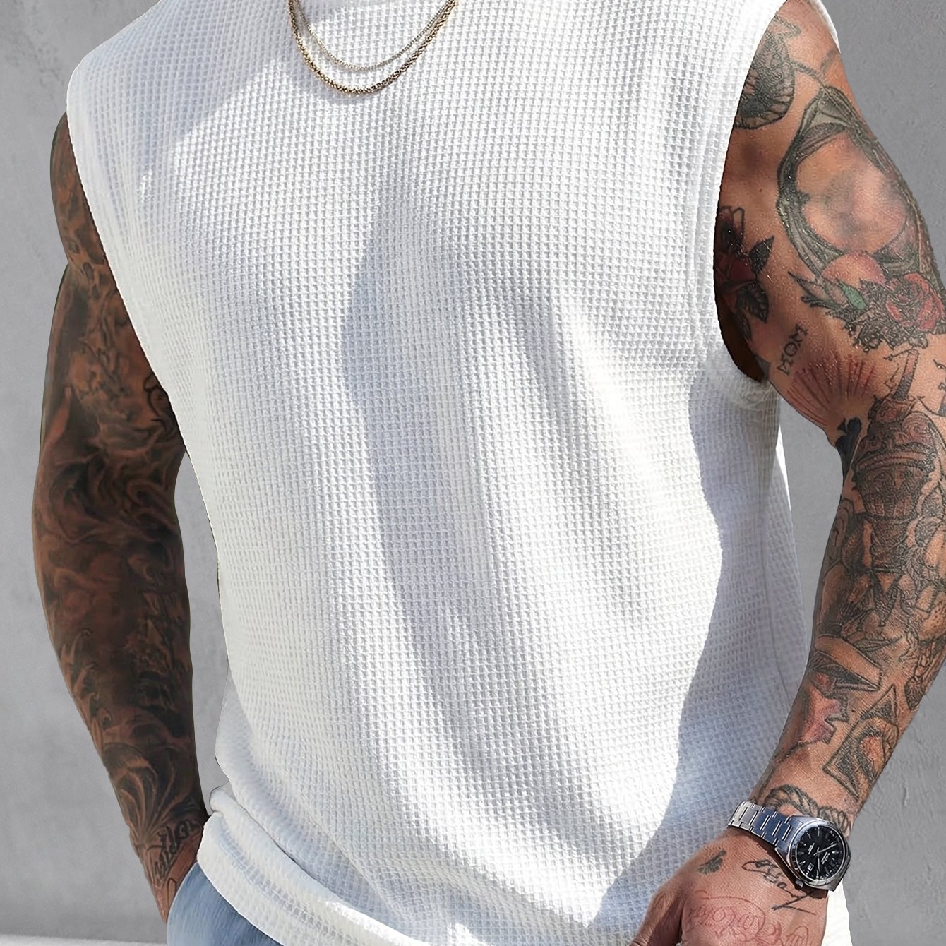 TEMU Solid Color Men's Tank Top, Easy And , Sunny And , Comfortable And Cool, Classic Versatile, Suitable For Sports, Home, And , 2hlq17