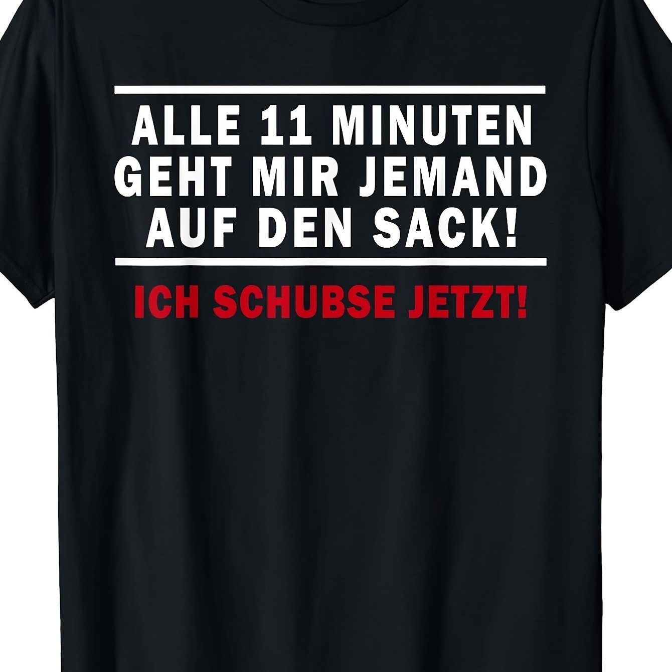 Sarcastic German Saying Slogan Humorous Casual Tee Men's Black Tee Stylish Perfect For Home|outdoor|work|gifting (birthdays|mother's Day|valentine's Day) S-3xl Unisex