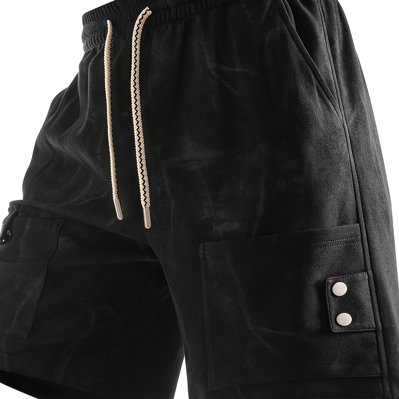 TEMU Plus-size Casual Shorts For Men, Perfect For Summer. Quality, , Loose Yet Flattering, Made From Soft And Comfortable Fabric. Solid Colors That