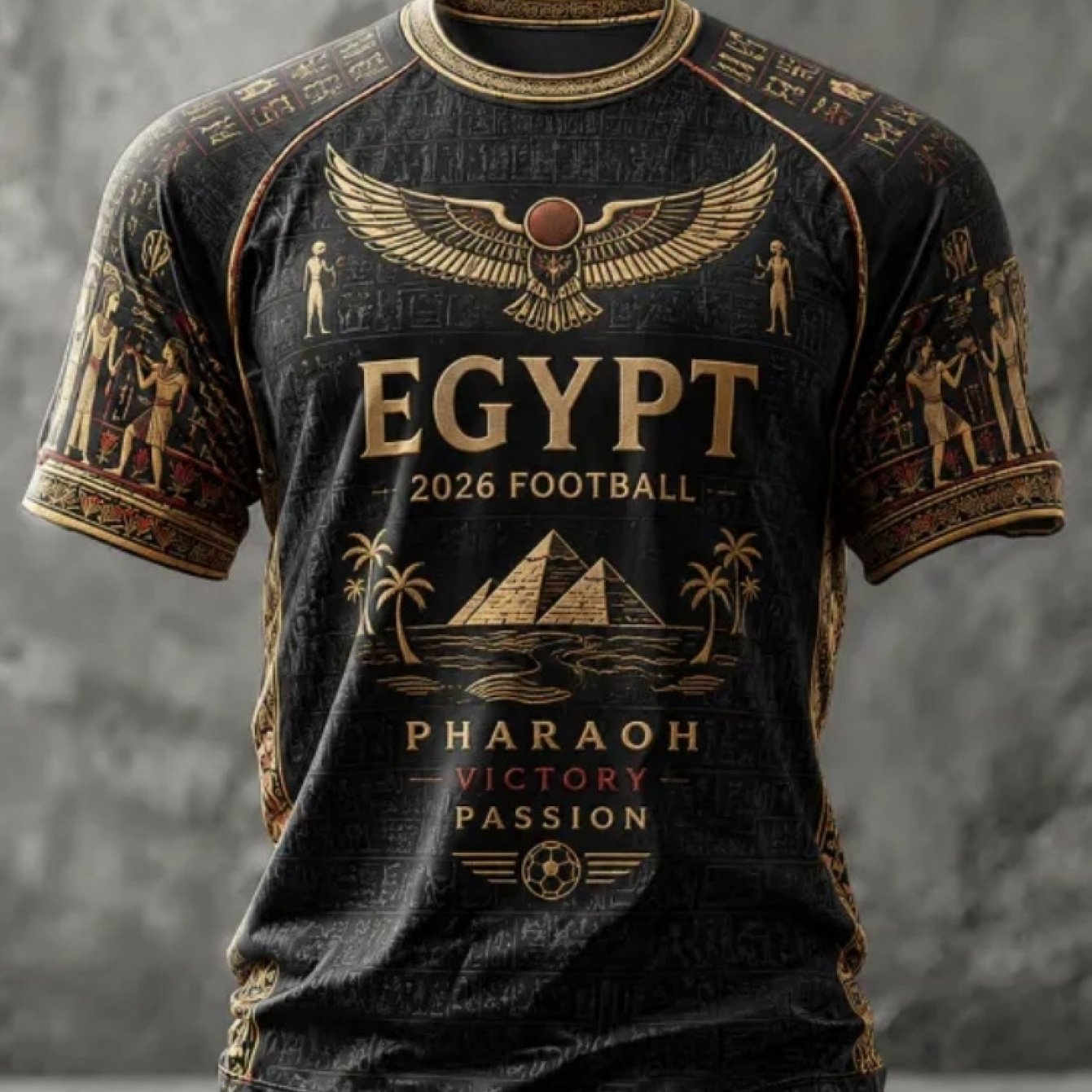 Image of Pyramid Football Pattern Men's Short Sleeve T-shirt 3d Printed T-shirt Design Fashionable Cool Print Outdoor Sports Casual Comfortable T-shirt