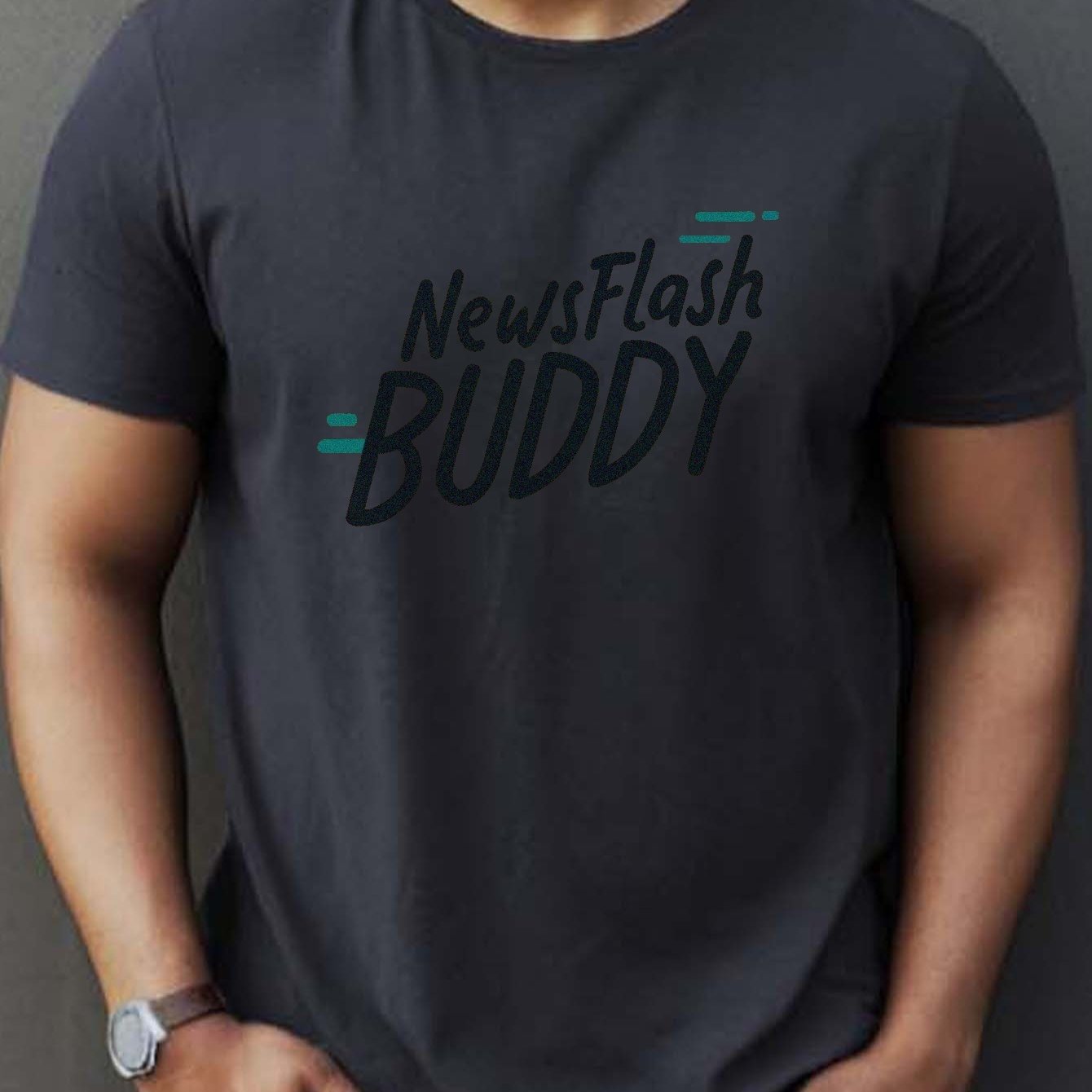 buddy mens t shirt casual crew neck soft polyester - Temu United Kingdom