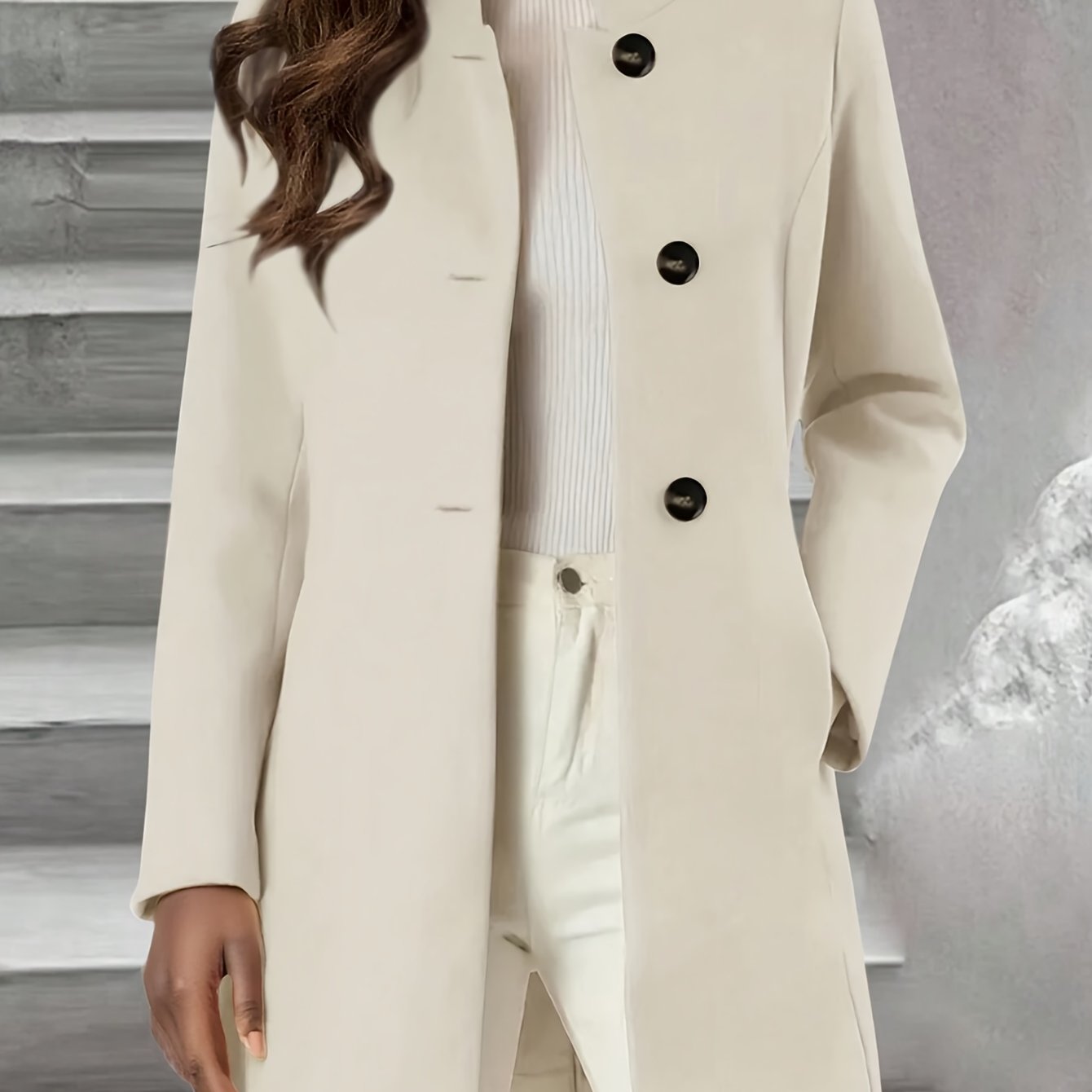 Ladies' Elegant Mid-length Blazer