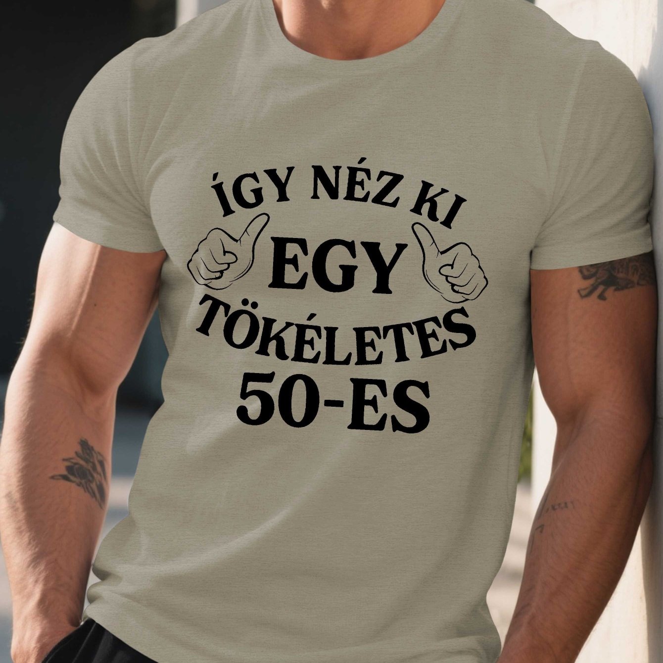 TEMU Fun Hungarian Humor 50th Birthday Men's Short Sleeve T-shirt Summer T-shirt Top