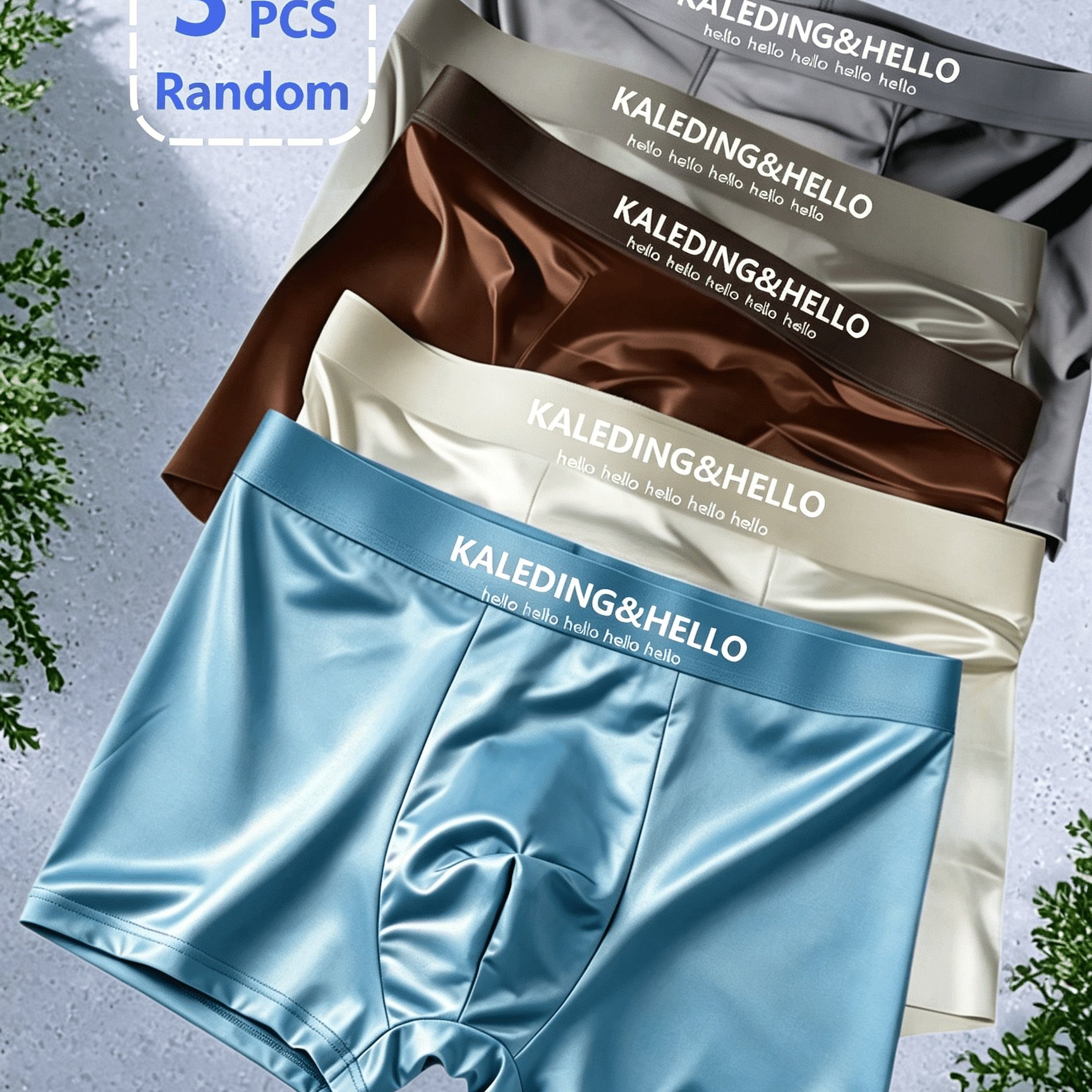 TEMU Lot de 3 boxers de sport décontractés, , confortables et respirants pour homme, aléatoires