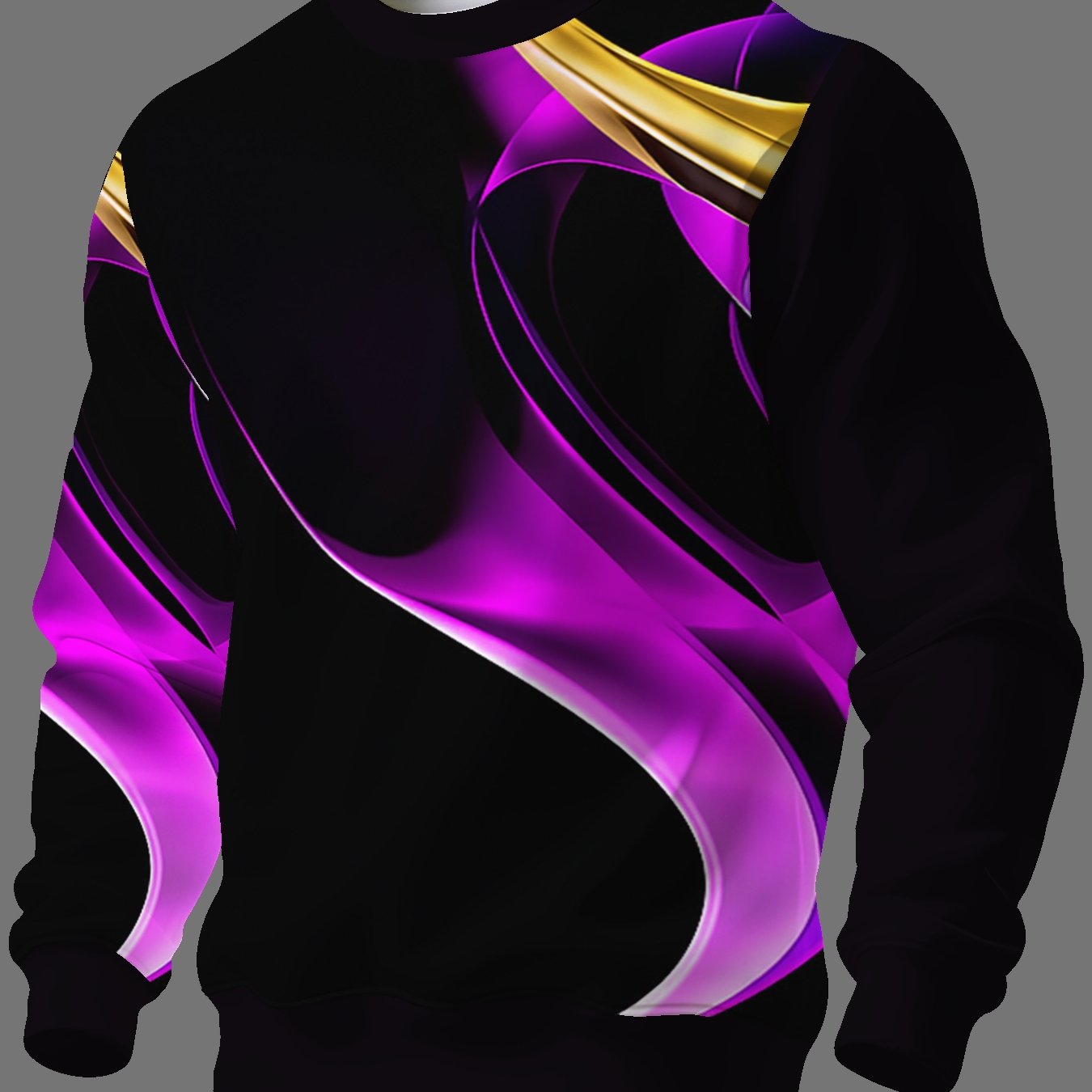 TEMU 's Long Sleeve Fall Winter Niche Print Round Neck Sweatshirt Men's Long Sleeve Round Neck Sweatshirt