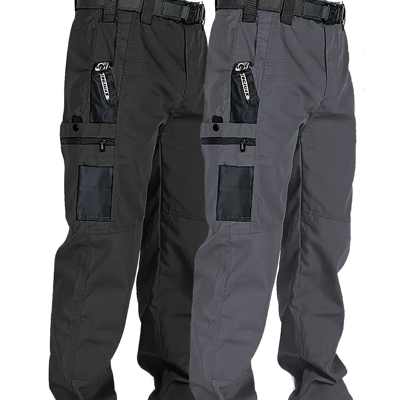 TEMU 2pcs Men's Cargo Hiking Pants, Tactical Work Pants With Multiple Pockets, Durable, Outdoor Activities, Camping, Fshing, Daily Wear, Work