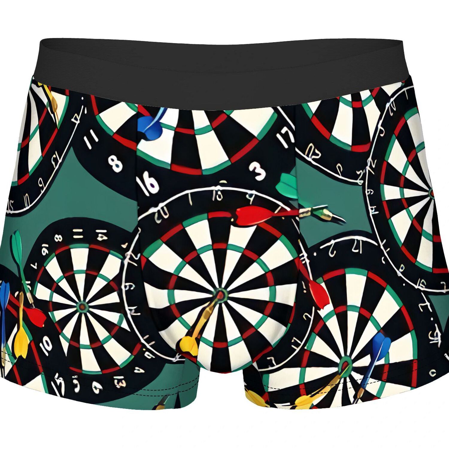 TEMU Dart Black Border Underwear Polyester Underpants2d Print Design