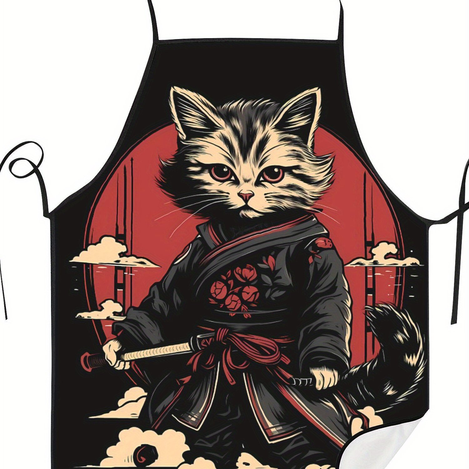 TEMU Tablier de cuisine imprimé 2D avec motif de dessin animé pour restaurant