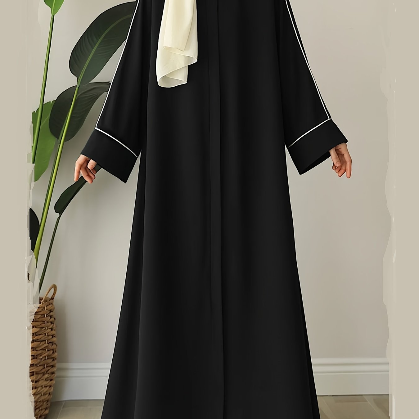 E-shop Mittelöstlicher muslimischer, solider, bequemer Robe 8356