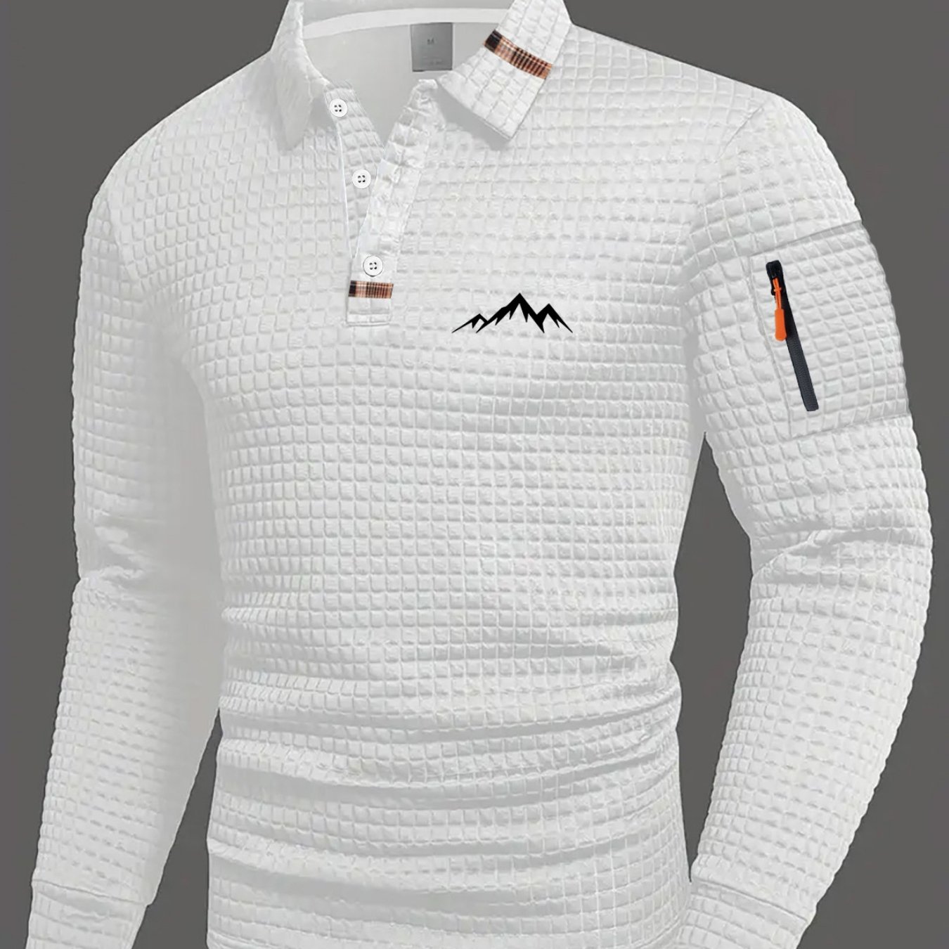 TEMU 1pc Fashion Shirt, Men's New Casual Outdoor Button Random Collar Top