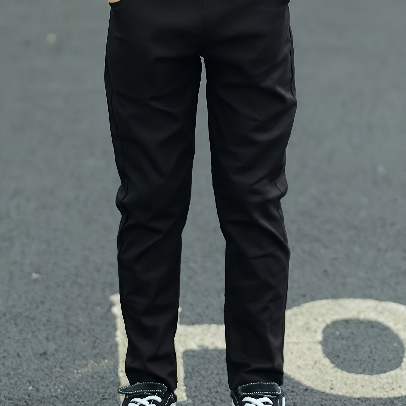 Boys' Slim Fit Casual Western Pants School Uniform, Perfect For Outdoor